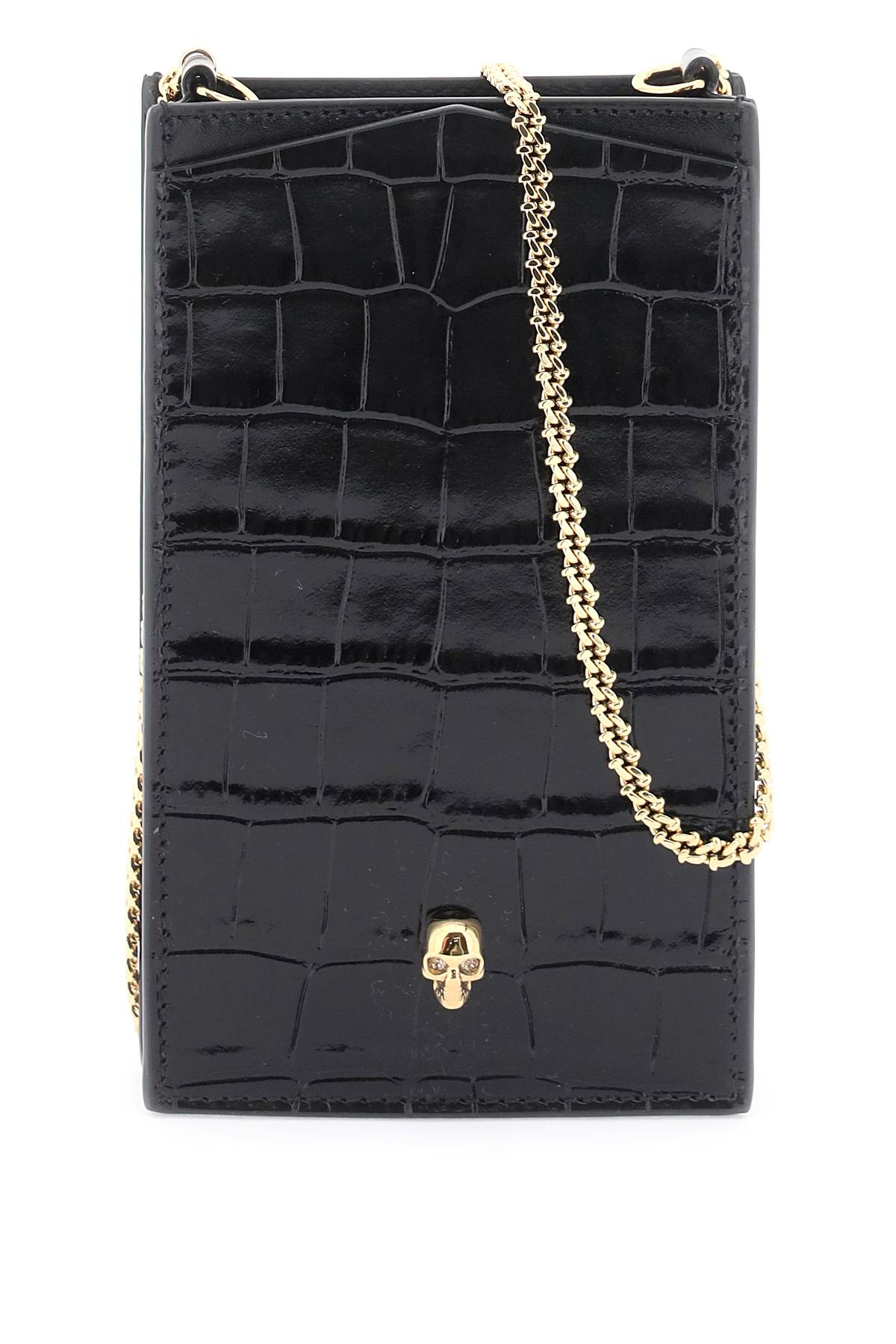 Alexander McQueen ALEXANDER MCQUEEN skull crossbody phone holder