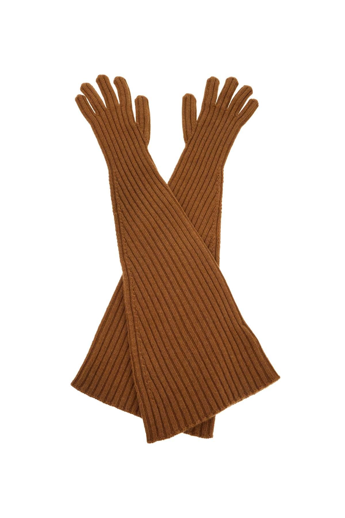 The Row THE ROW fergie long cashmere gloves