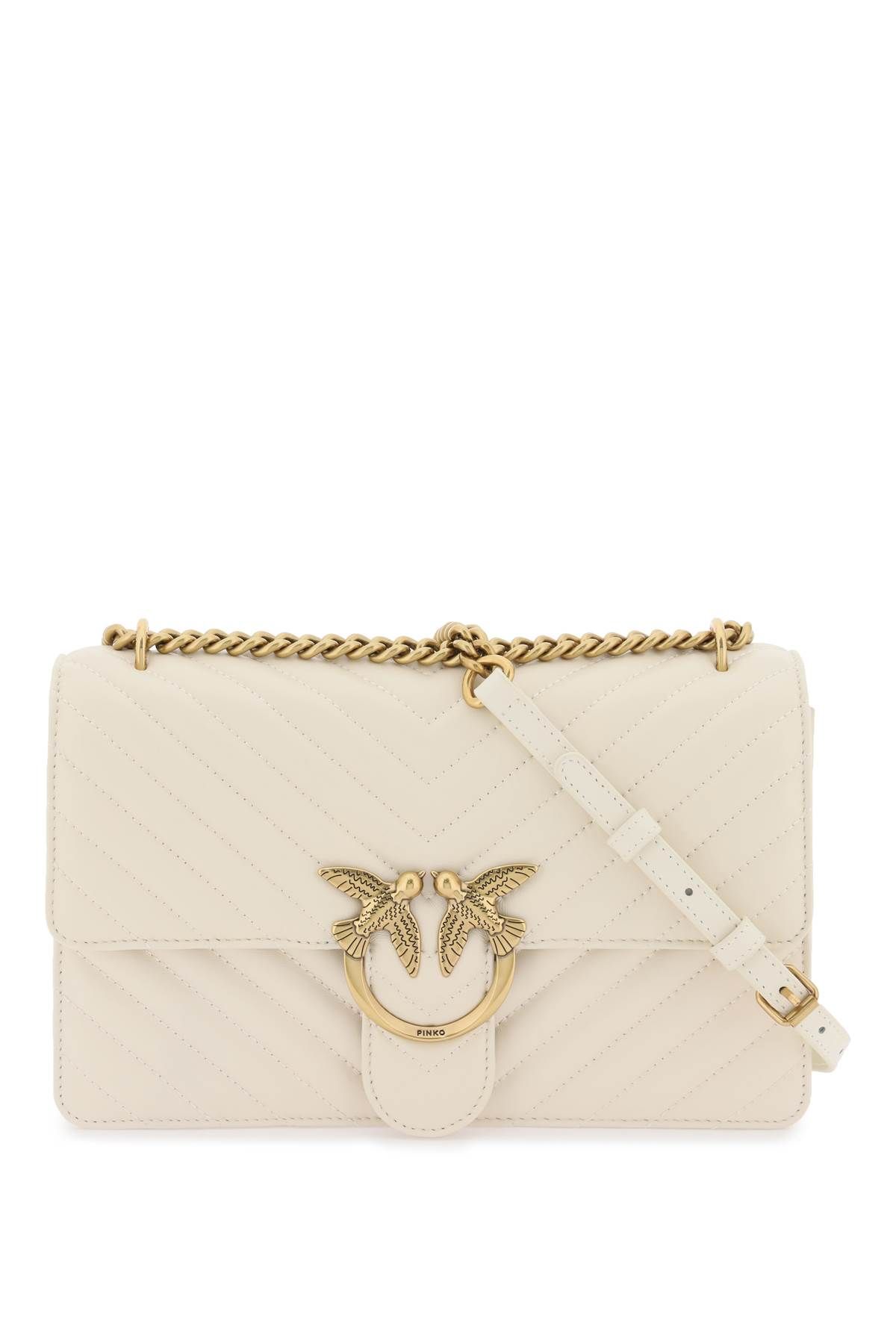 Pinko PINKO chevron quilted classic love bag one