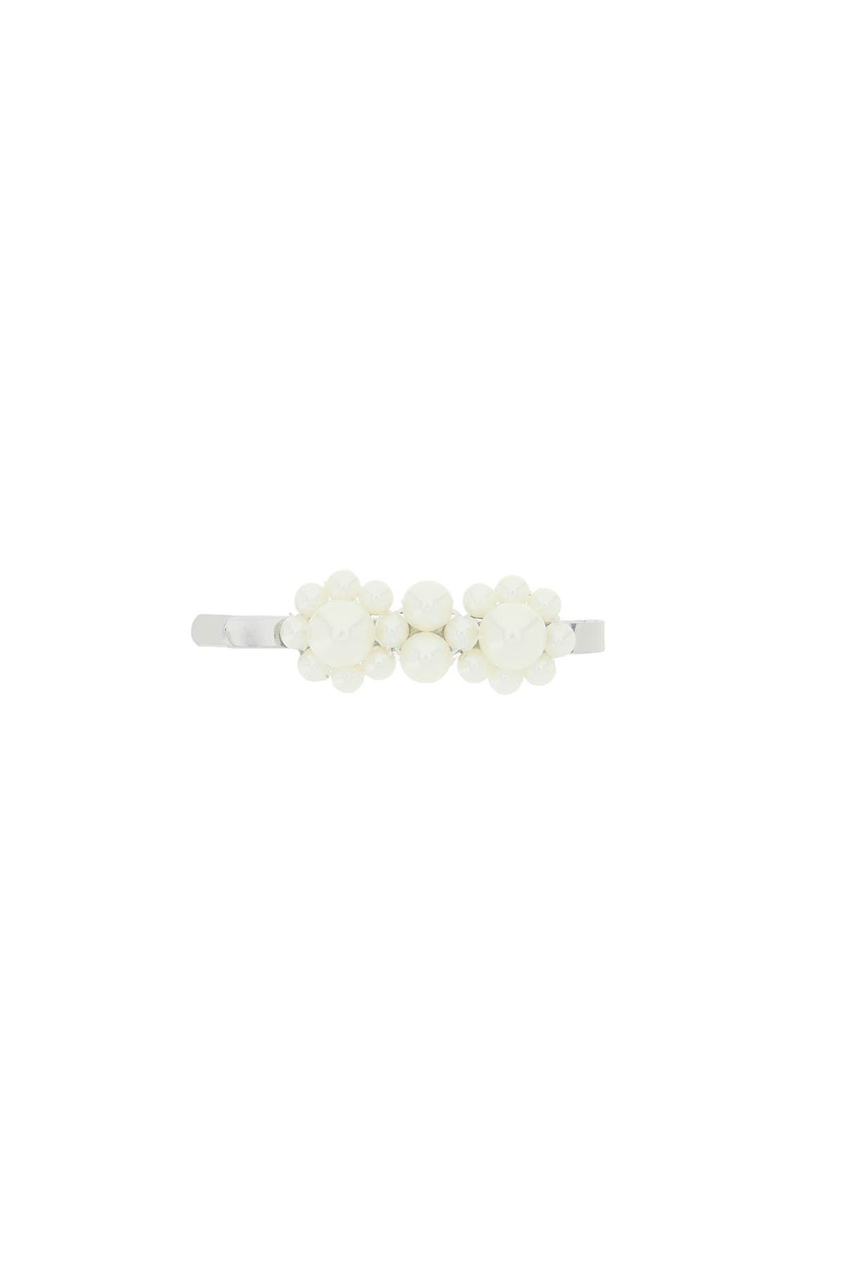 Simone Rocha SIMONE ROCHA mini flower hair clip with pearls