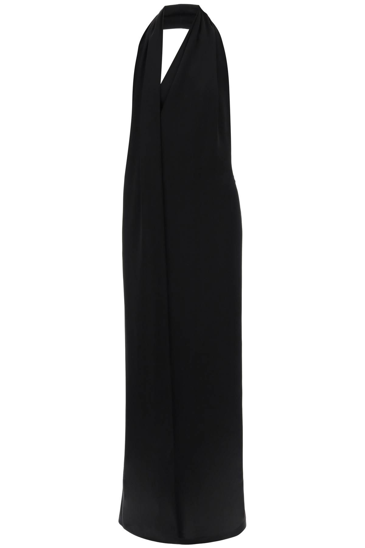 Loewe LOEWE satin maxi dress with scarf