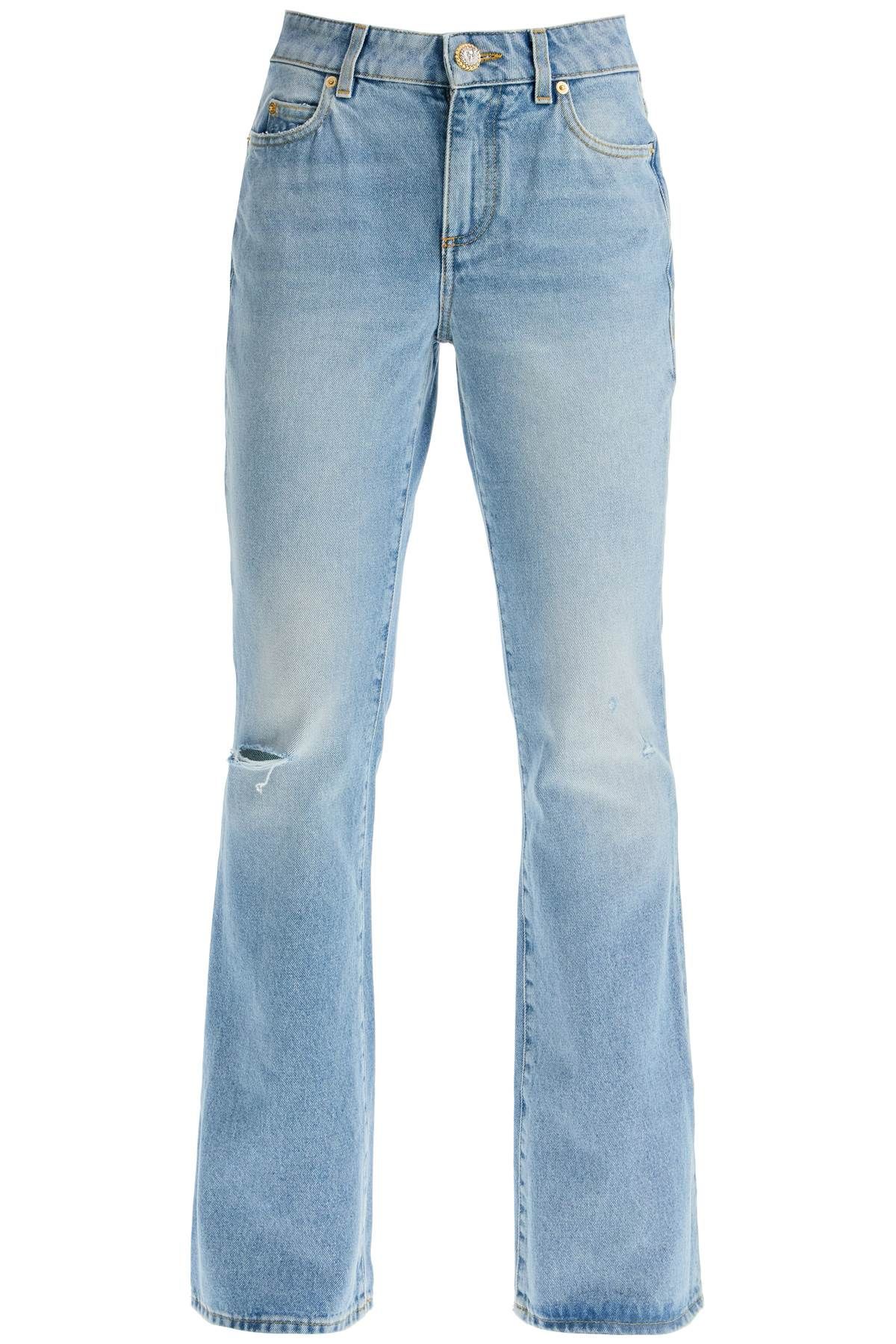 Balmain BALMAIN flare mid-rise jeans with