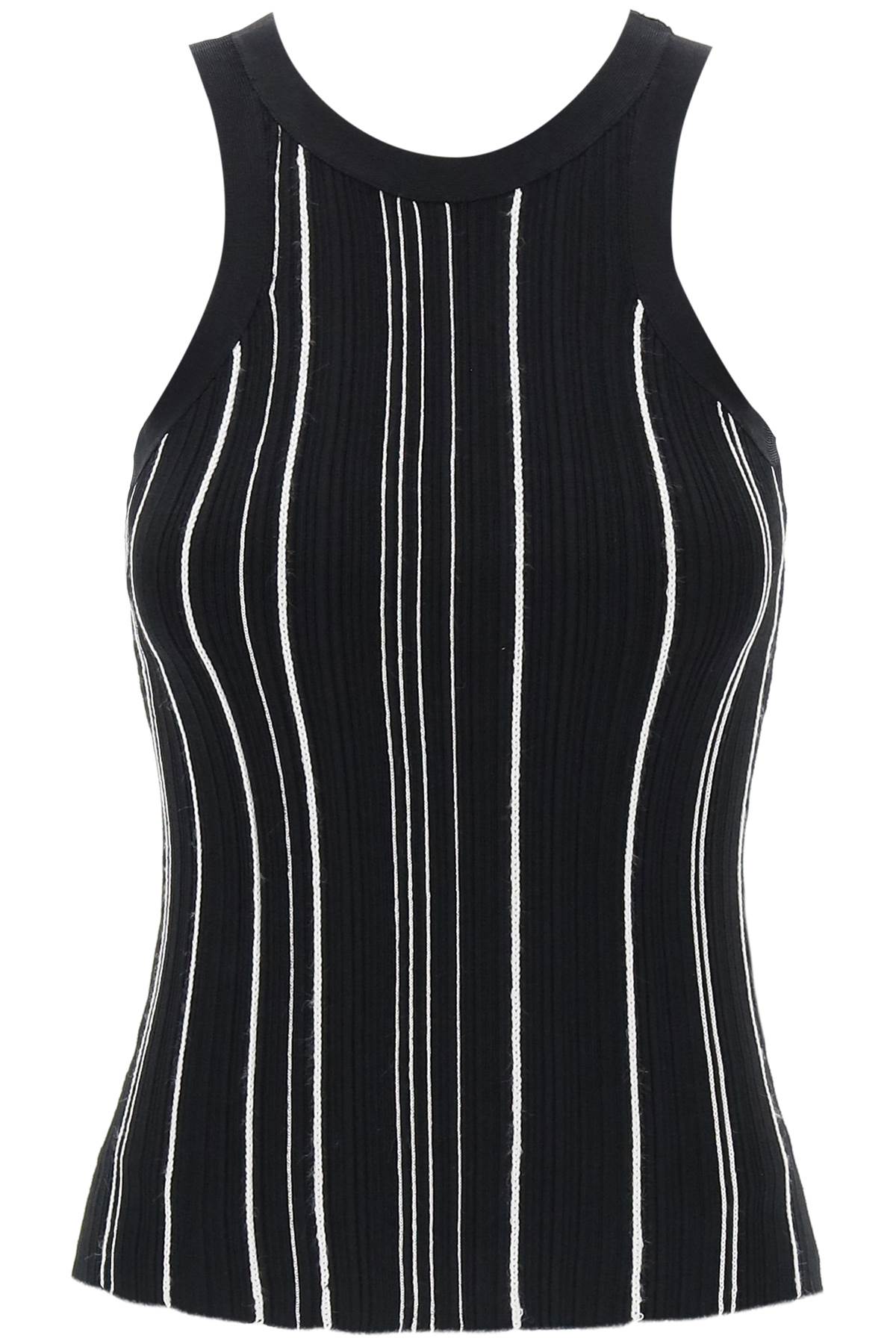 Toteme TOTEME ribbed knit tank top with spaghetti