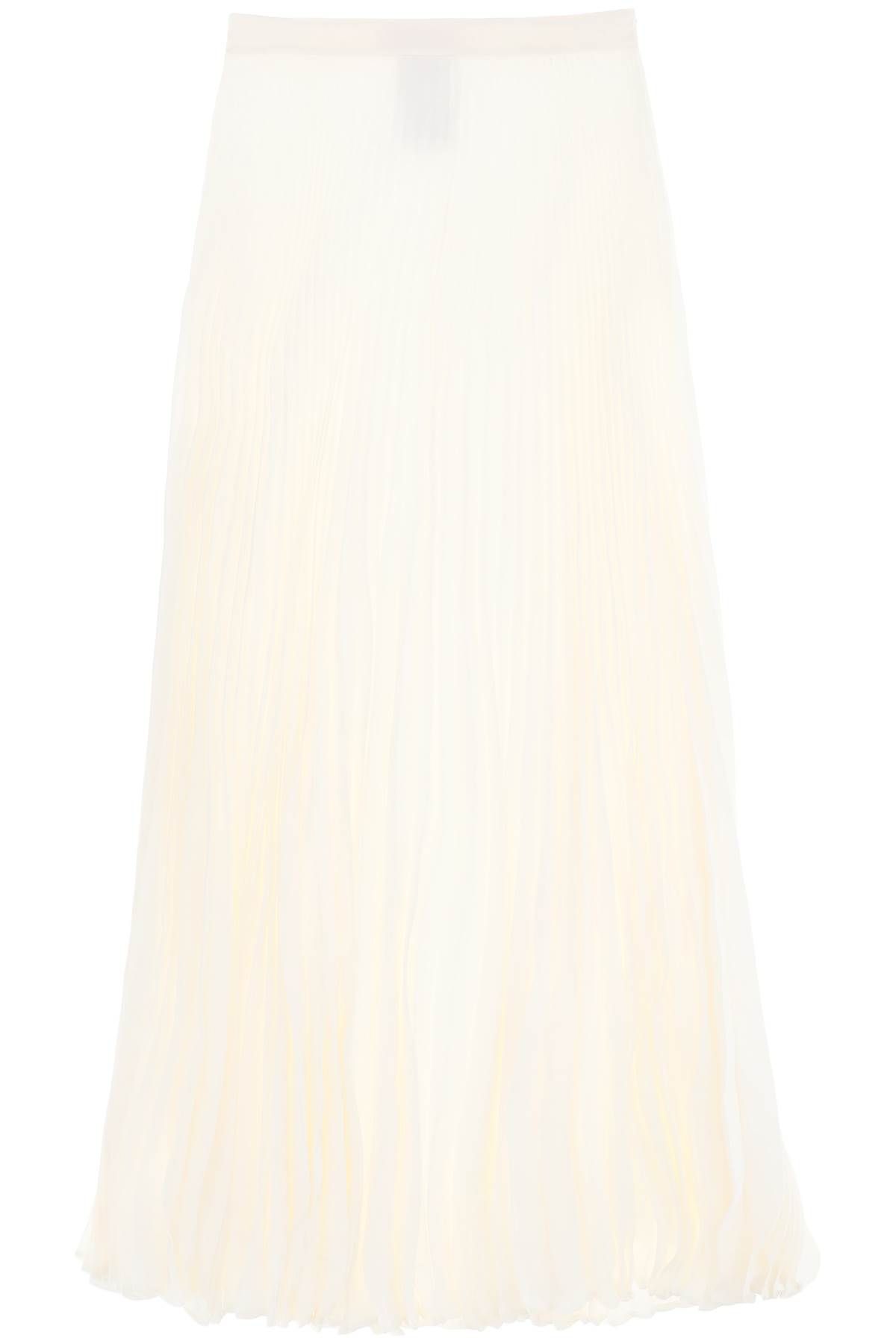 VALENTINO GARAVANI VALENTINO GARAVANI silk jacquard toile iconographe pleated skirt