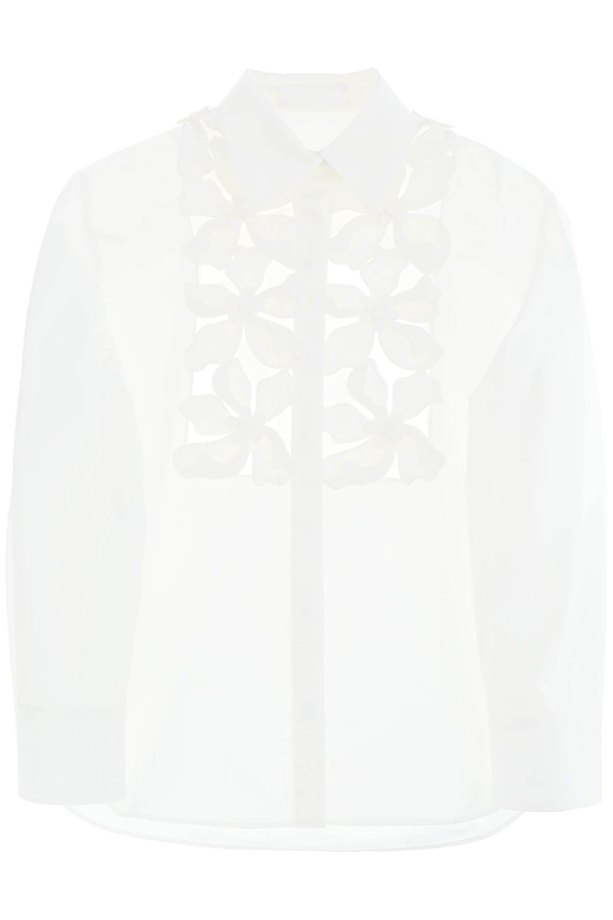 VALENTINO GARAVANI VALENTINO GARAVANI embroidered shirt in compact pop