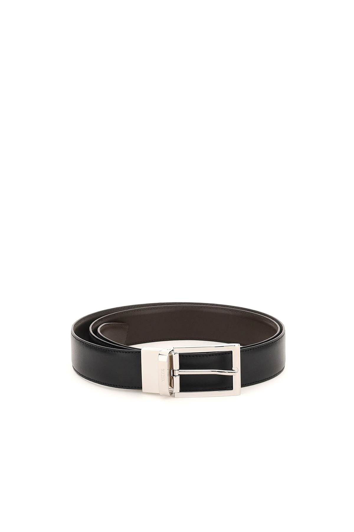 zegna ZEGNA leather reversibile belt