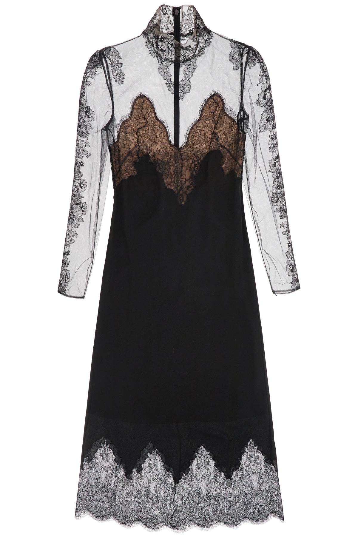 VALENTINO GARAVANI VALENTINO GARAVANI silk and lace dress