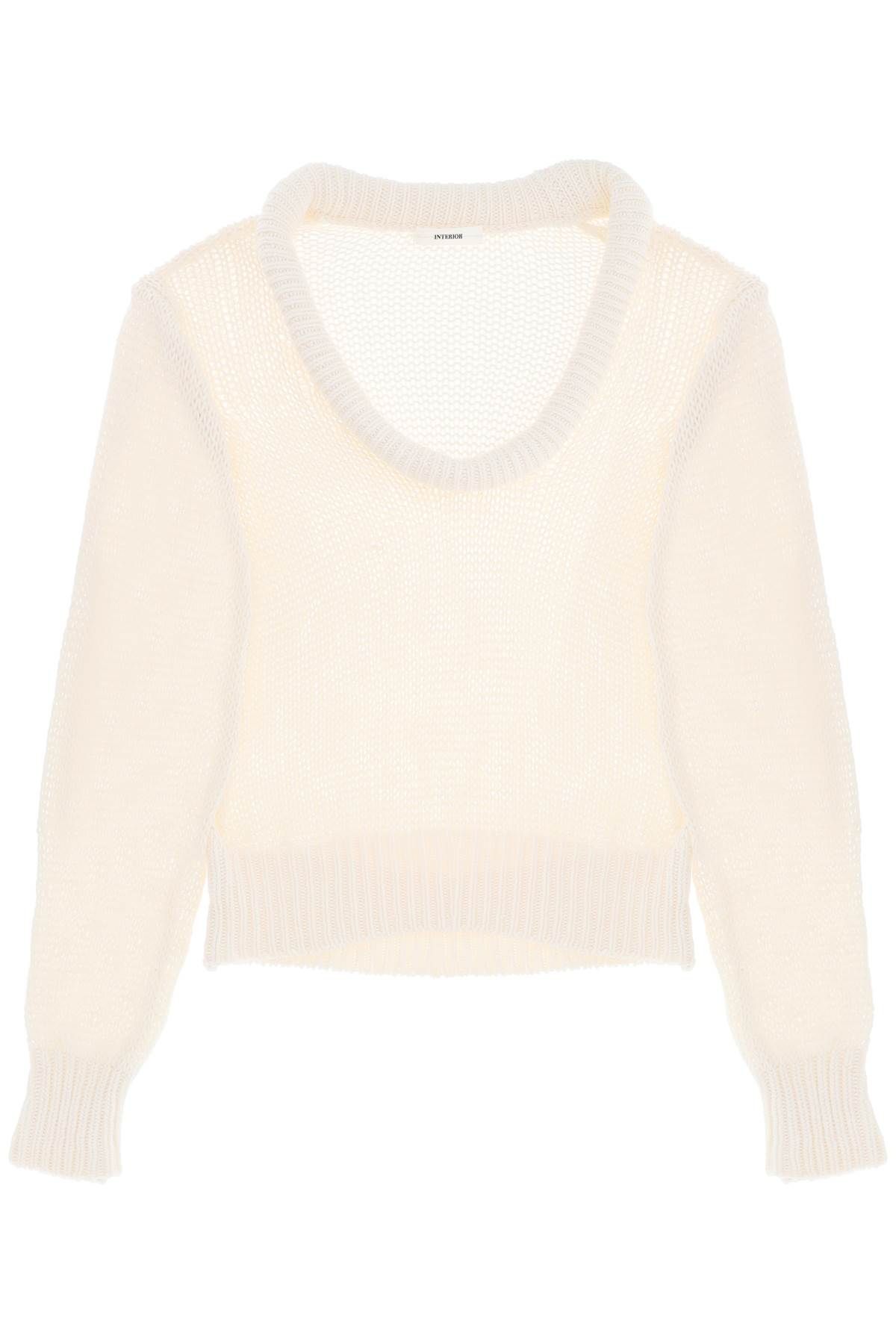  INTERIOR "open-knit bruno pullover