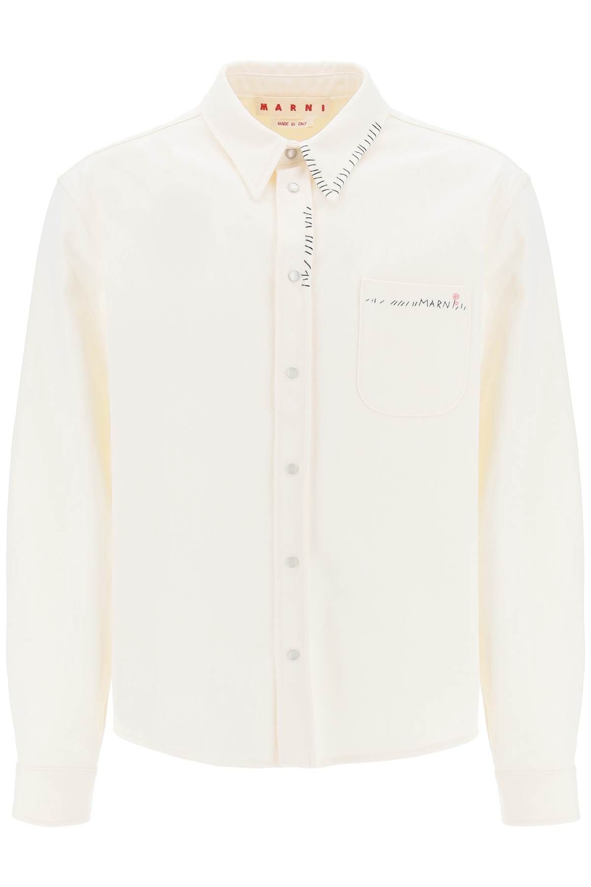 Marni MARNI cotton drill overshirt in eight