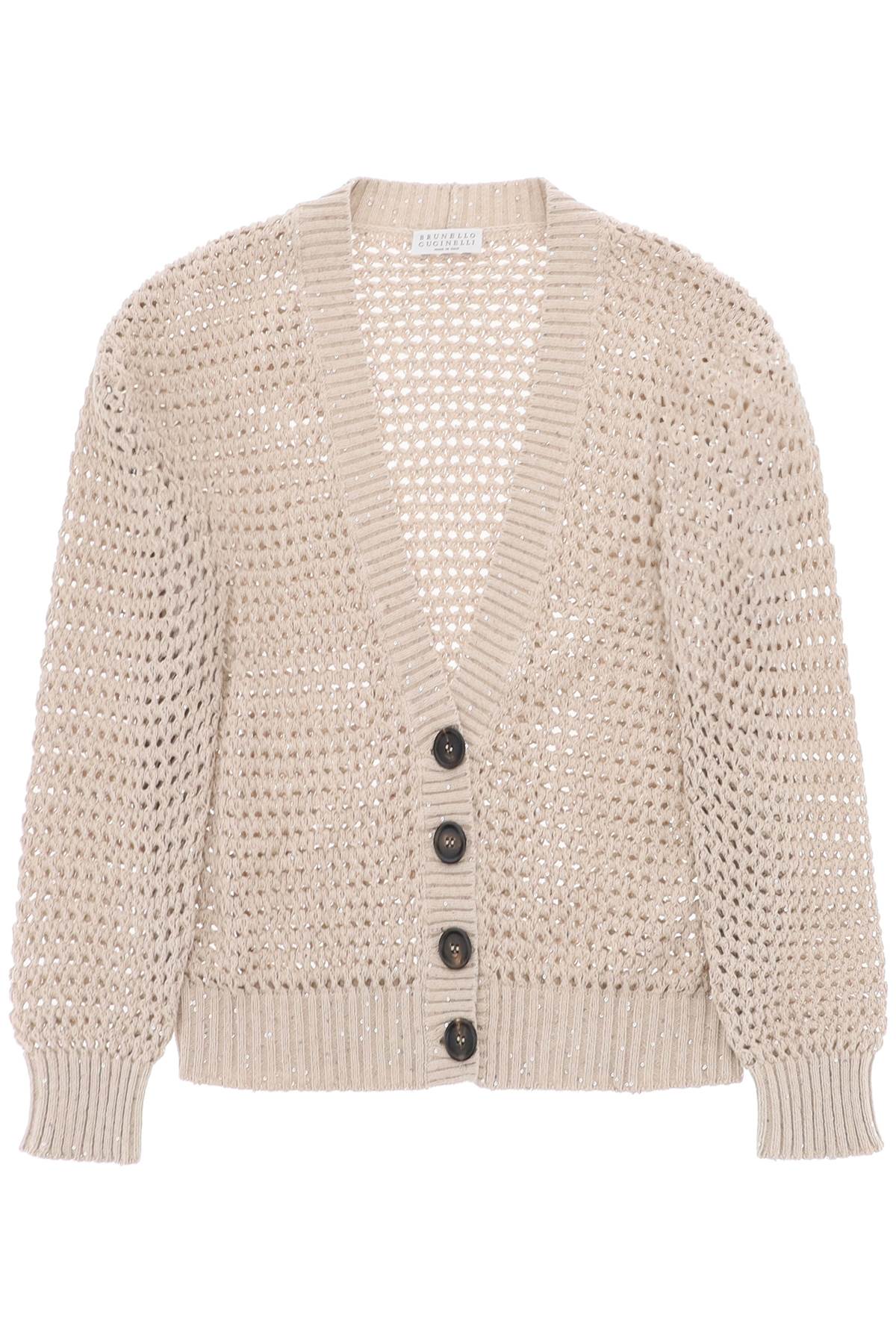 Brunello Cucinelli BRUNELLO CUCINELLI knit cardigan with a mesh design