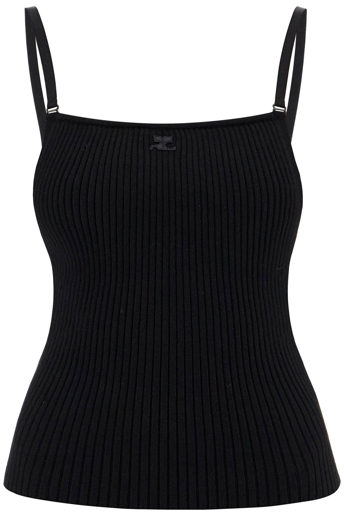 Courrèges COURREGES ribbed sleeveless top with