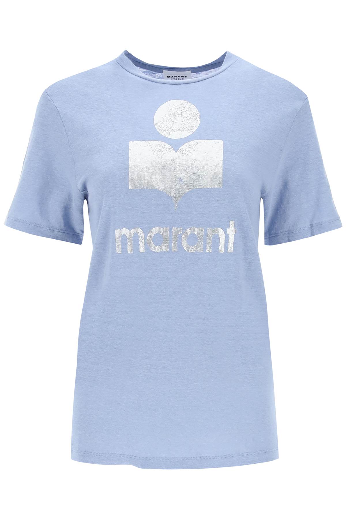 Isabel Marant Étoile ISABEL MARANT ETOILE zewel t-shirt with metallic logo print