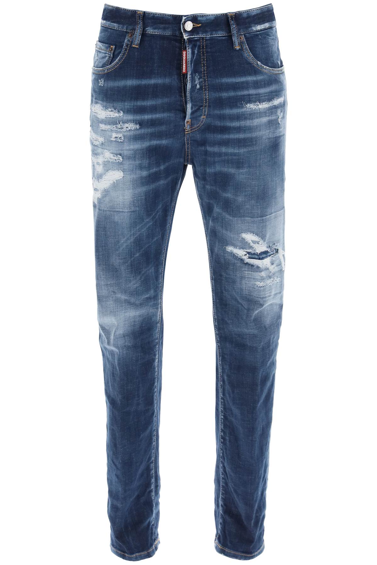 Dsquared2 DSQUARED2 destroyed denim jeans in 642 style