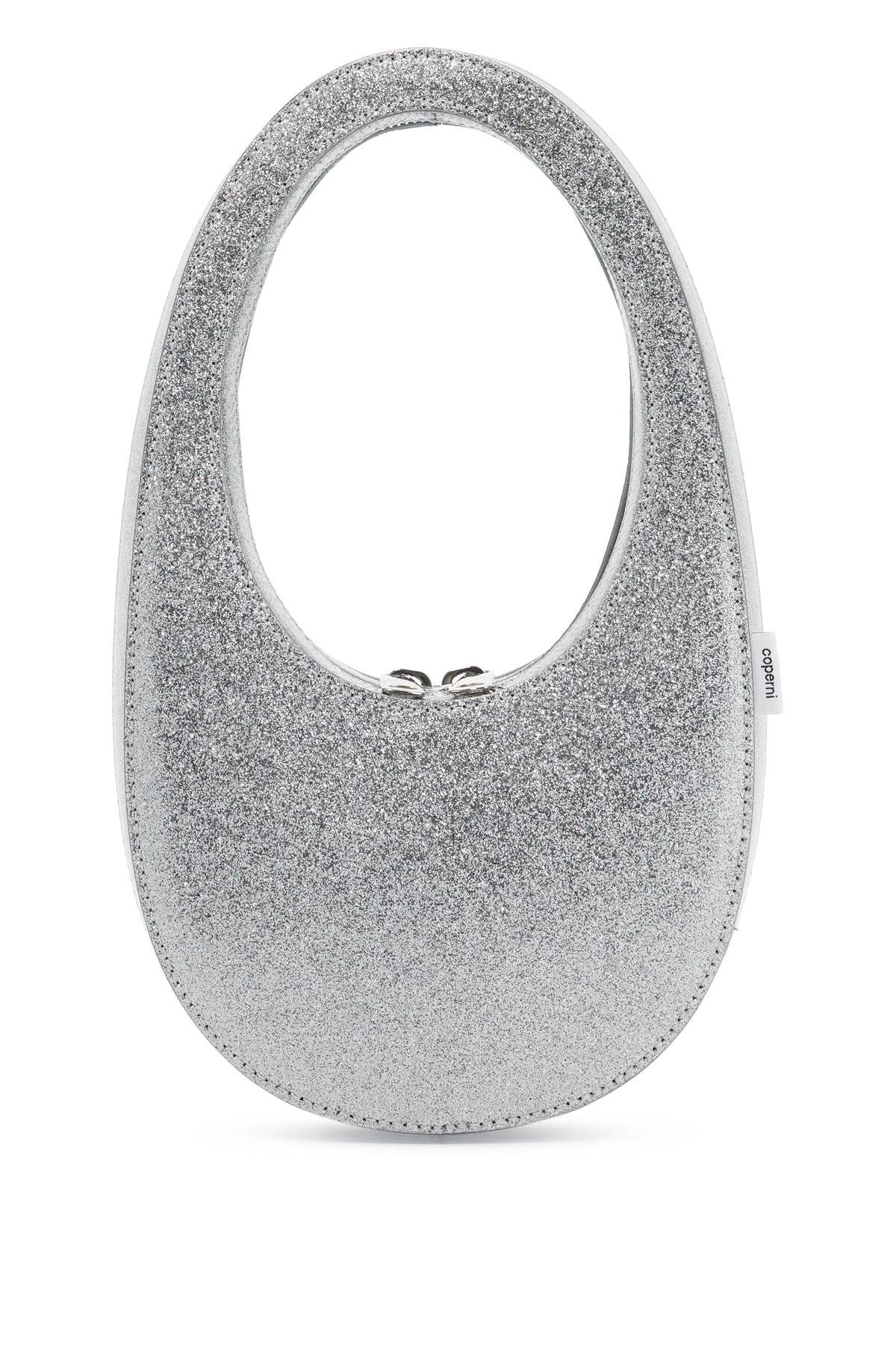 Coperni COPERNI glittered swipe mini hobo bag