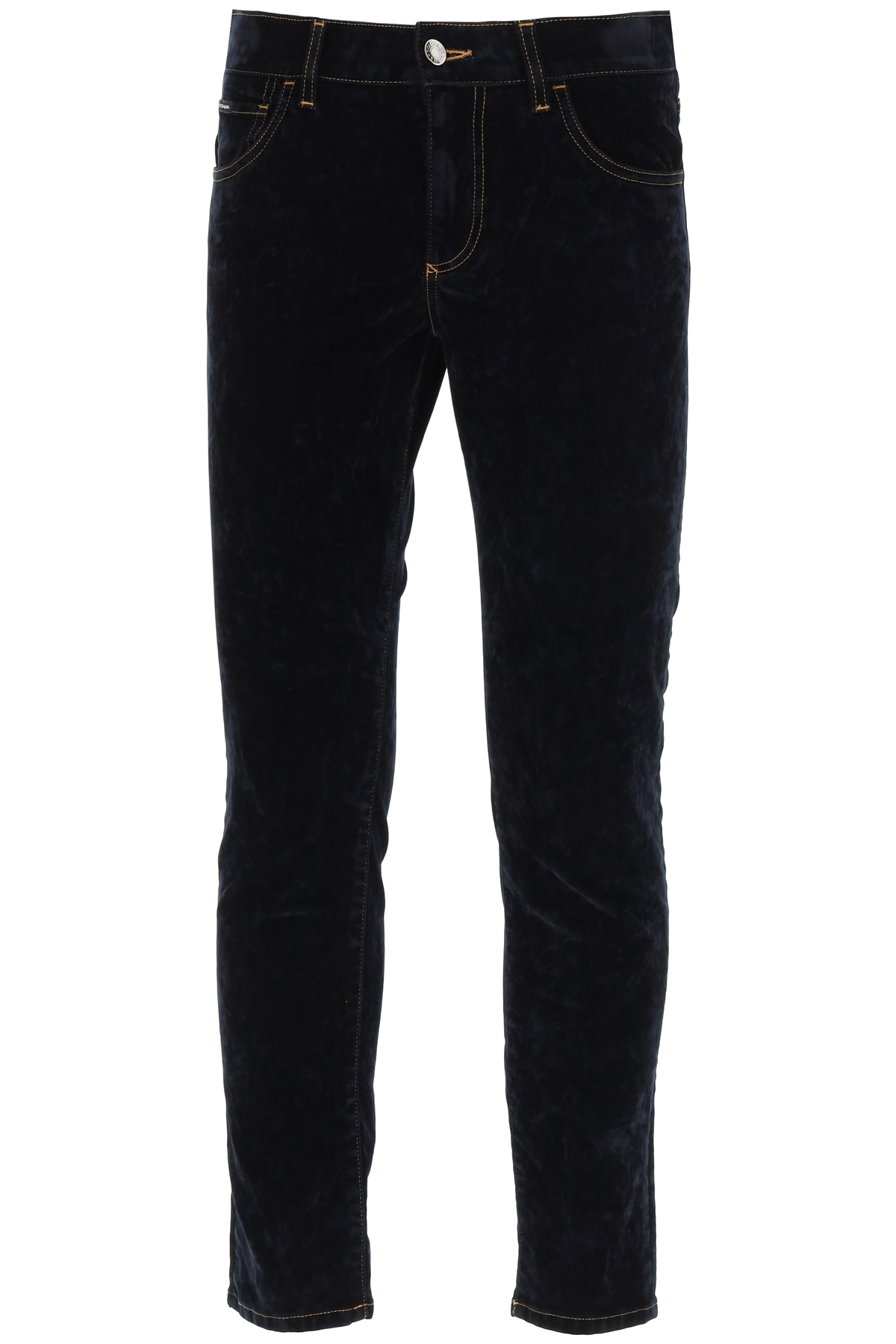 Dolce & Gabbana DOLCE & GABBANA slim jeans with velvet coating