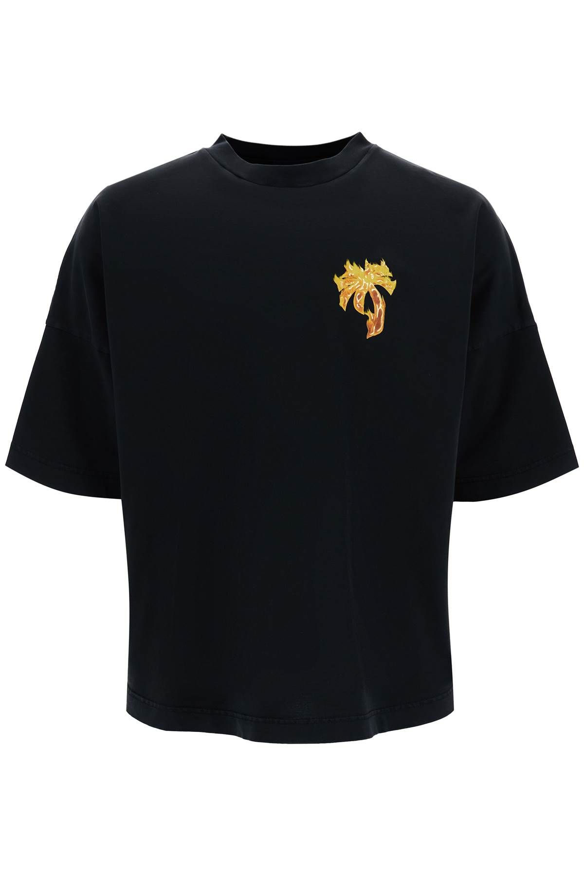 PALM ANGELS PALM ANGELS 'burning palm oversized t