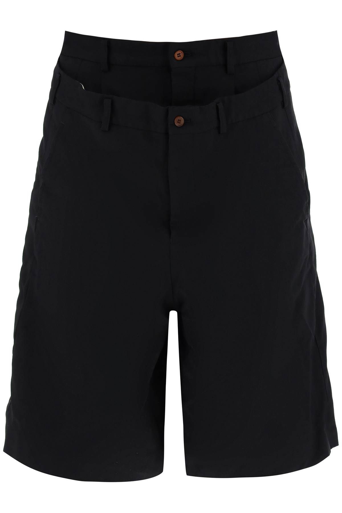 Comme Des Garçons Homme Plus COMME DES GARCONS HOMME PLUS layered bermuda shorts