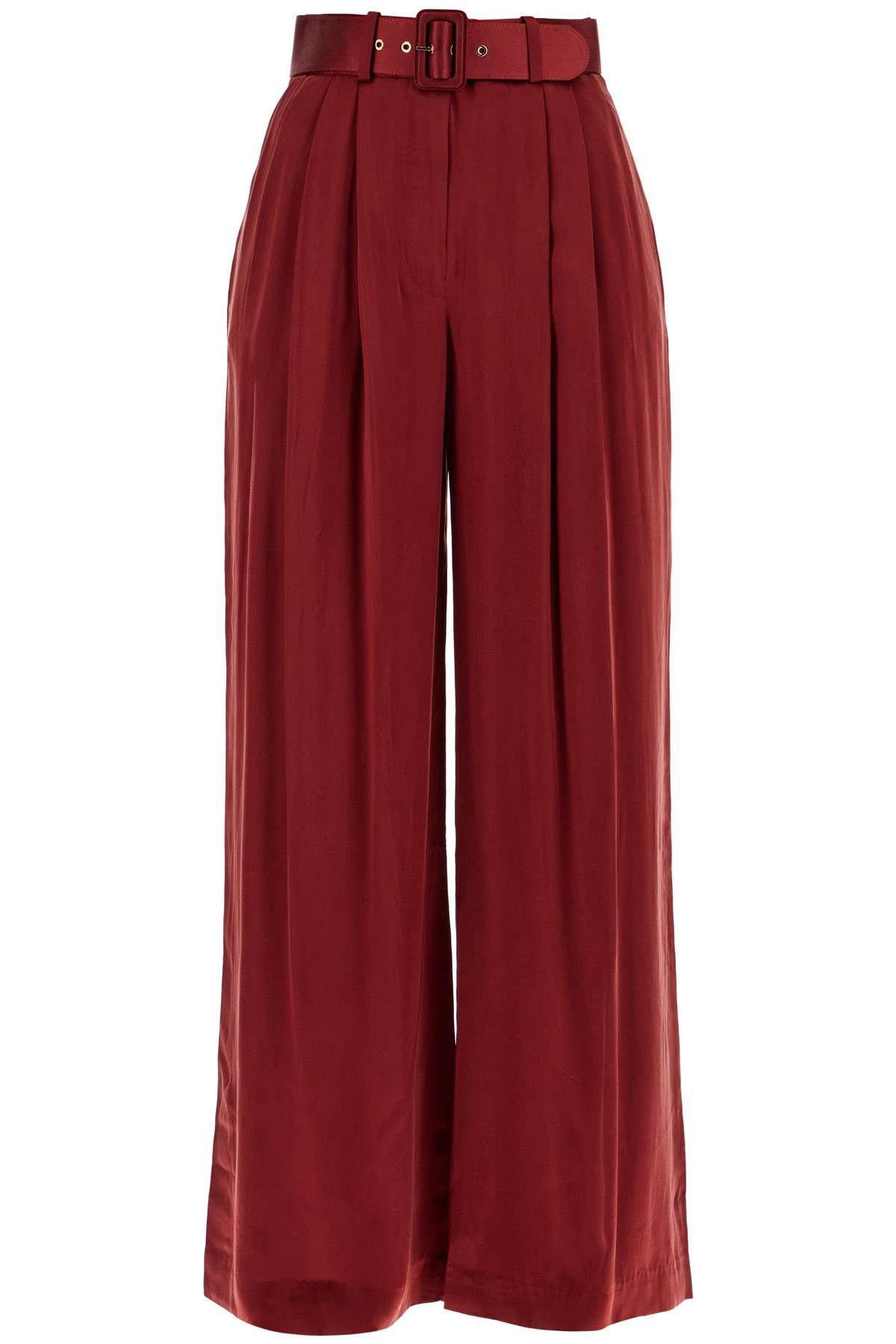 Zimmermann ZIMMERMANN silk satin palazzo pants in nine