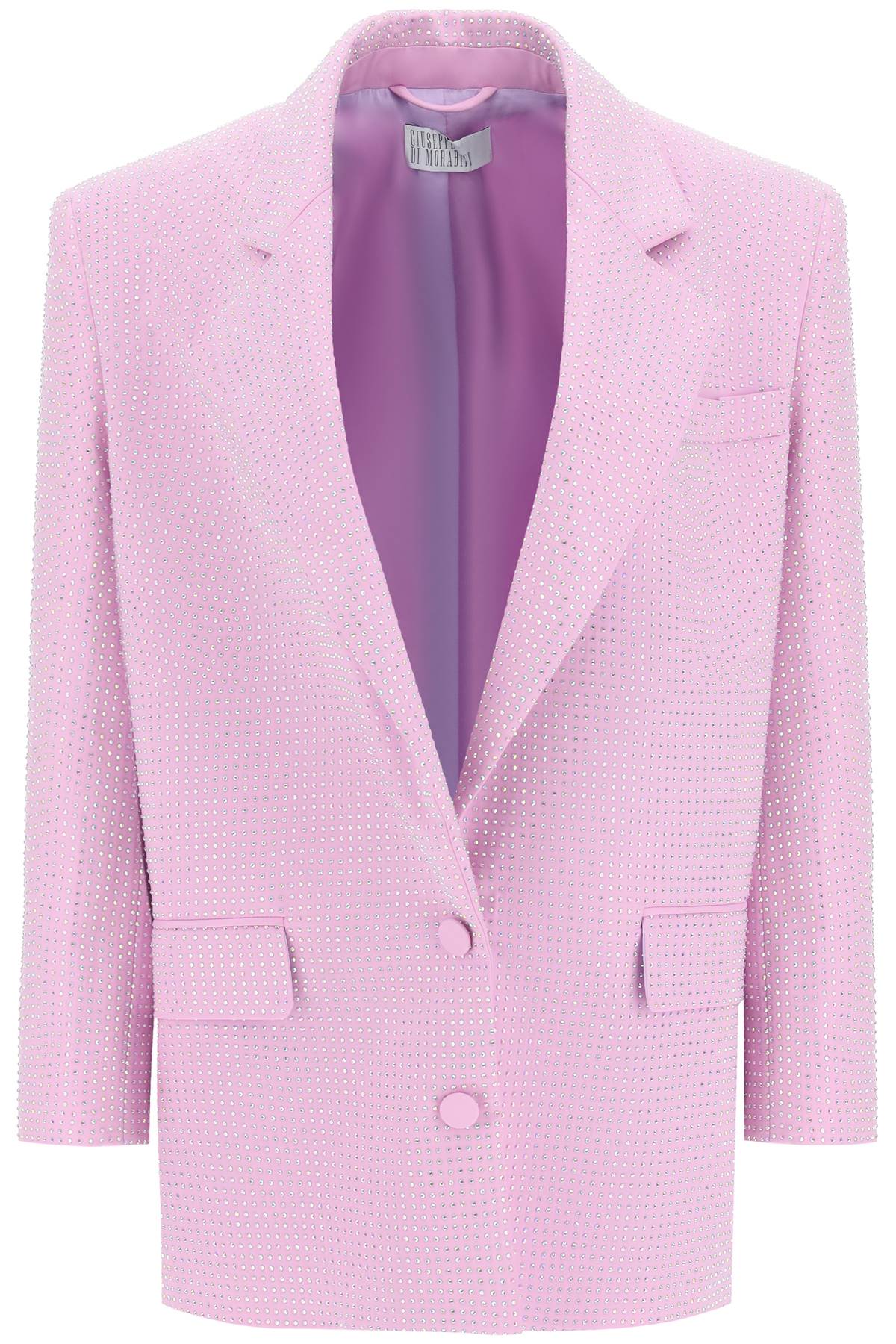 GIUSEPPE DI MORABITO GIUSEPPE DI MORABITO stretch cotton jacket with crystals