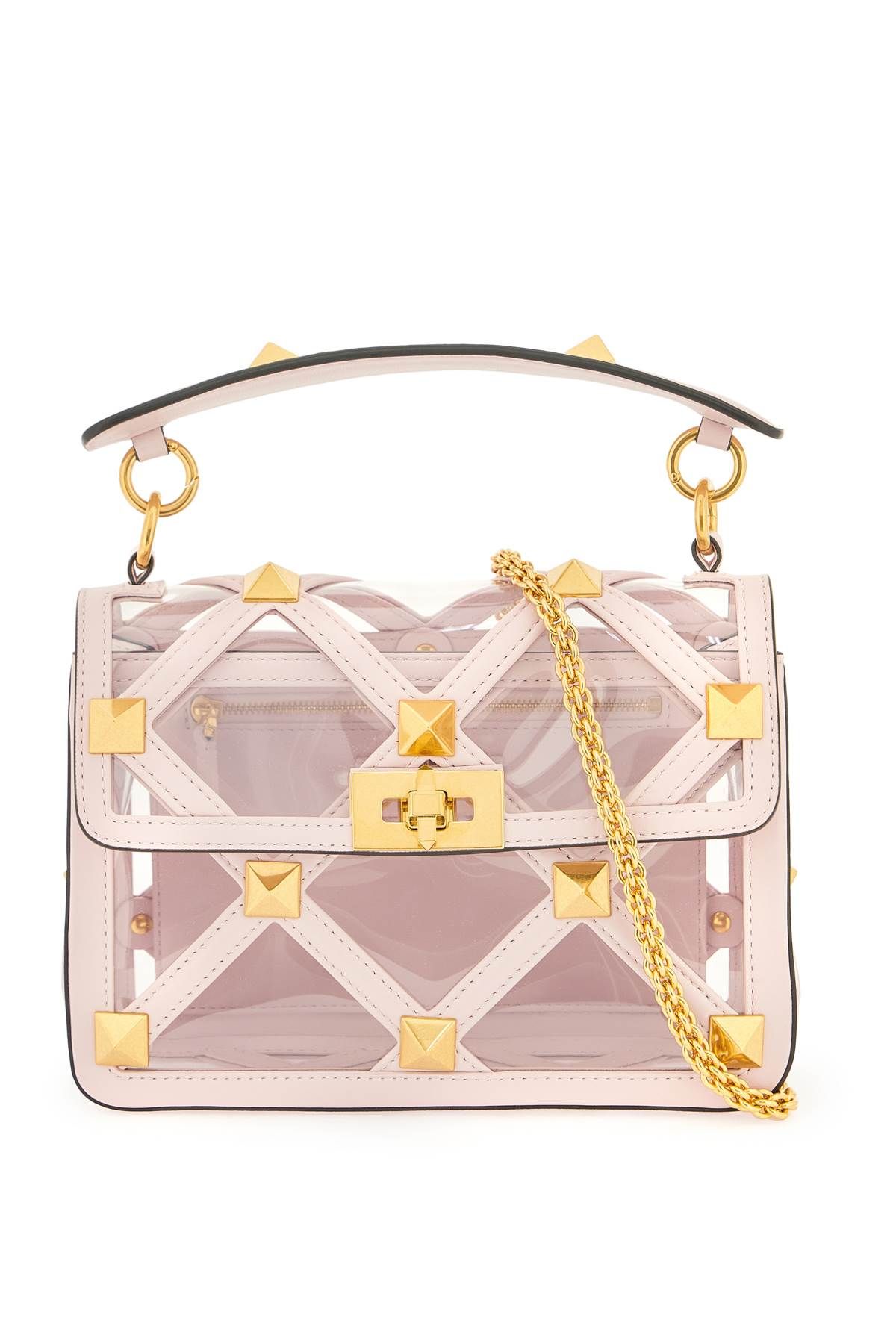 VALENTINO GARAVANI VALENTINO GARAVANI roman stud handbag with additional chain