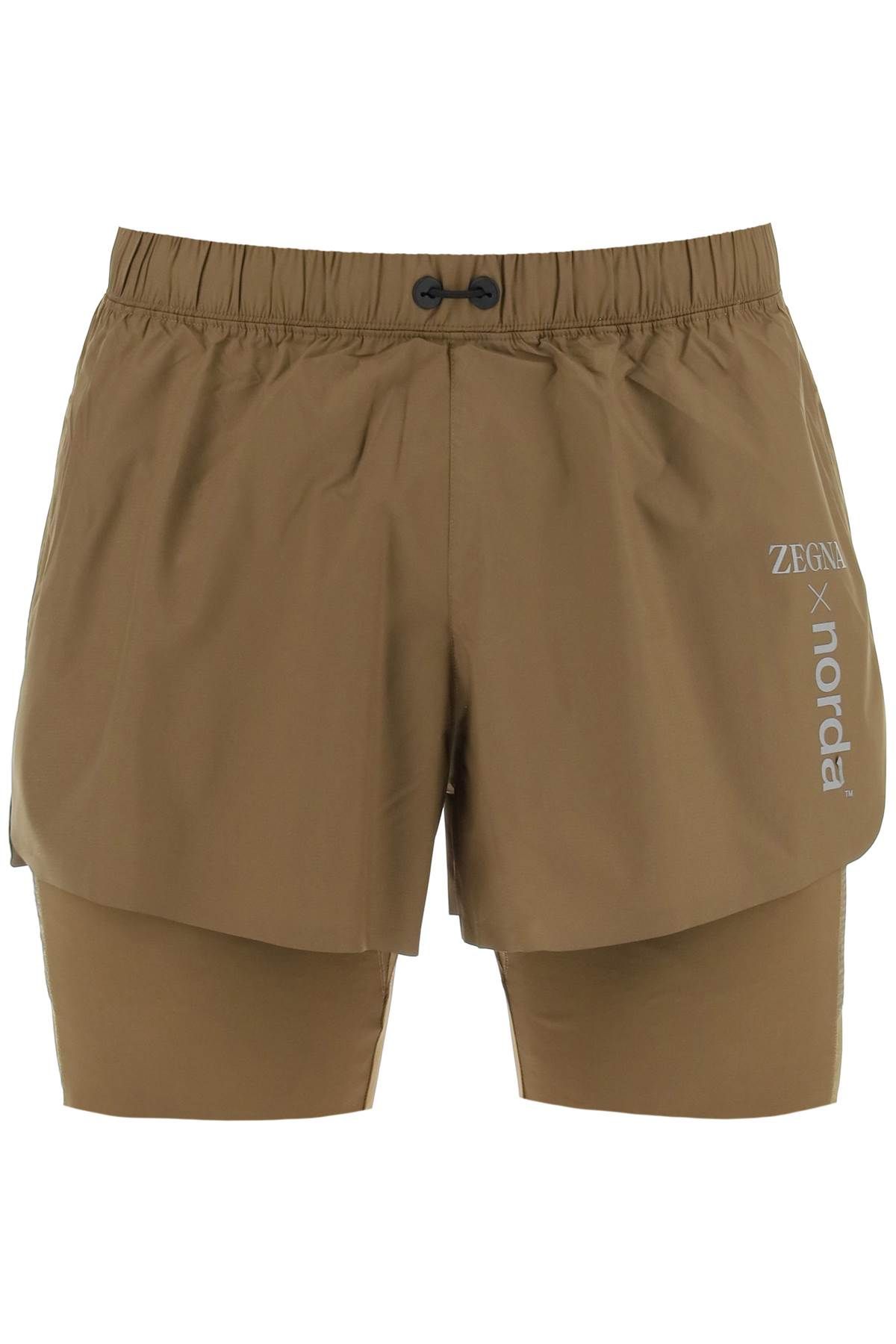 zegna ZEGNA running techno shorts