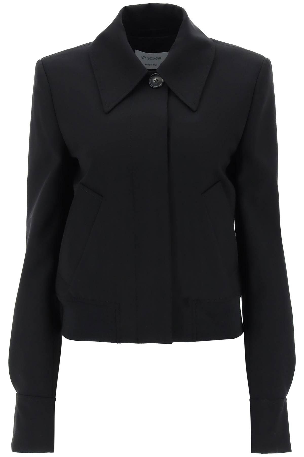 Sportmax SPORTMAX stretch wool bomber jacket