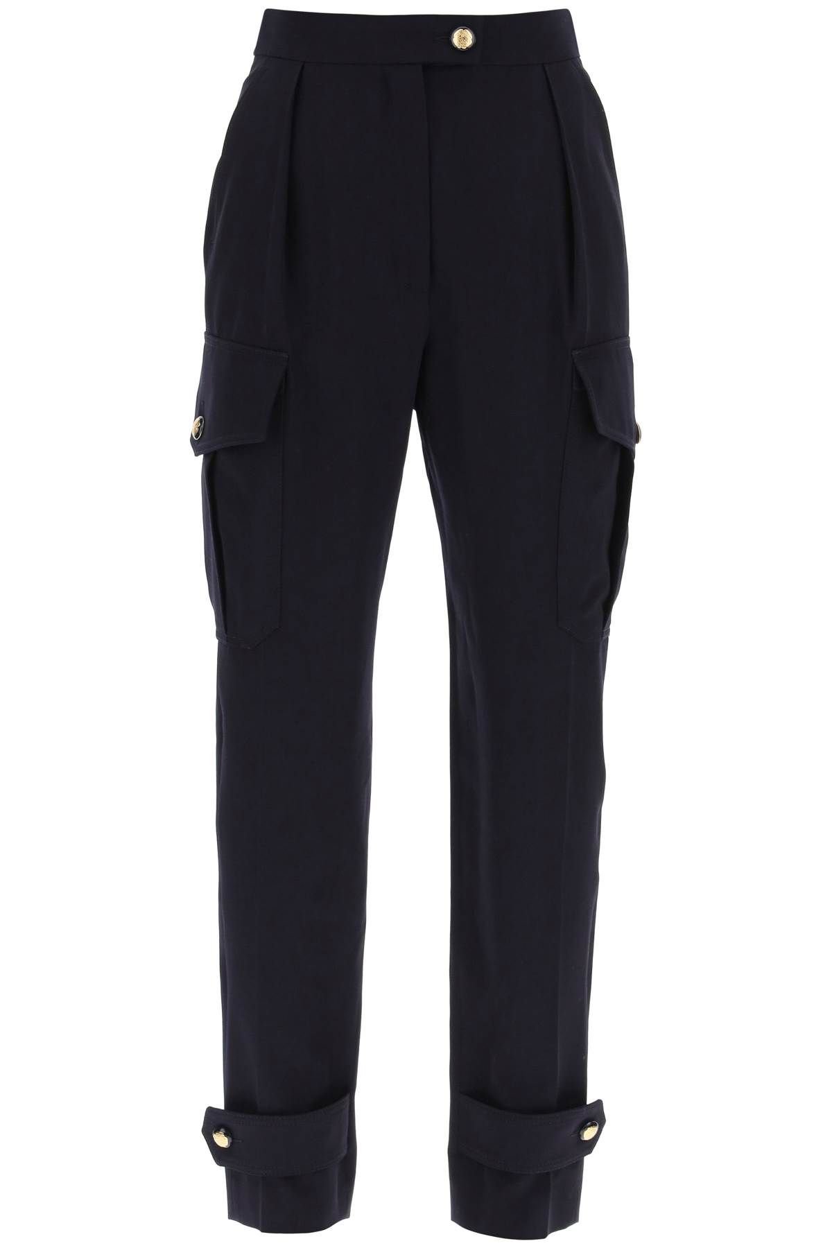 Alexander McQueen ALEXANDER MCQUEEN wool cotton cargo pants