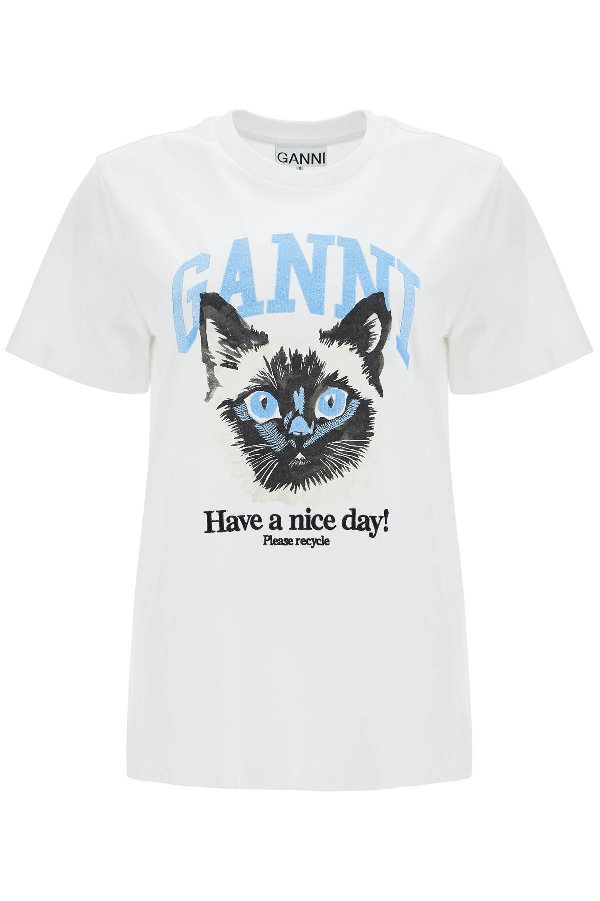 Ganni GANNI printed relaxed fit t-shirt