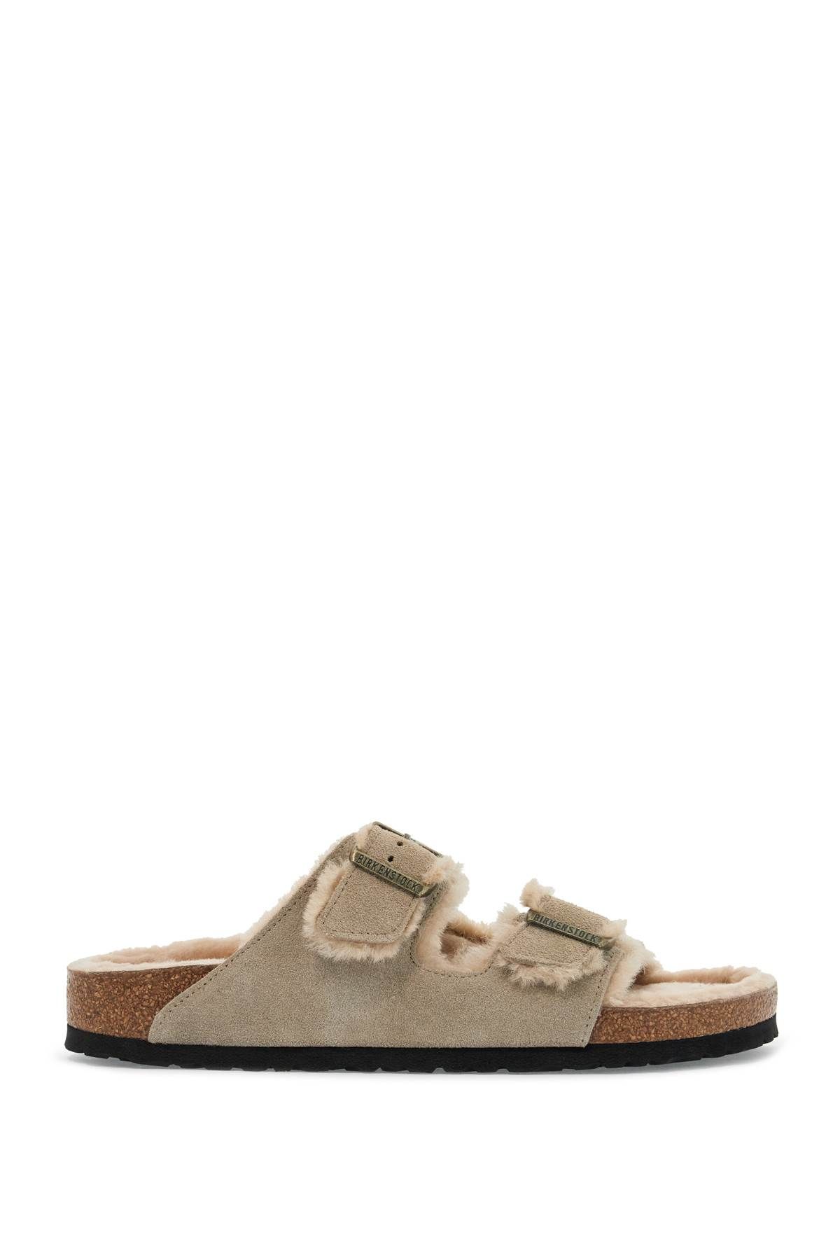 Birkenstock BIRKENSTOCK narrow fit arizona shearling slides