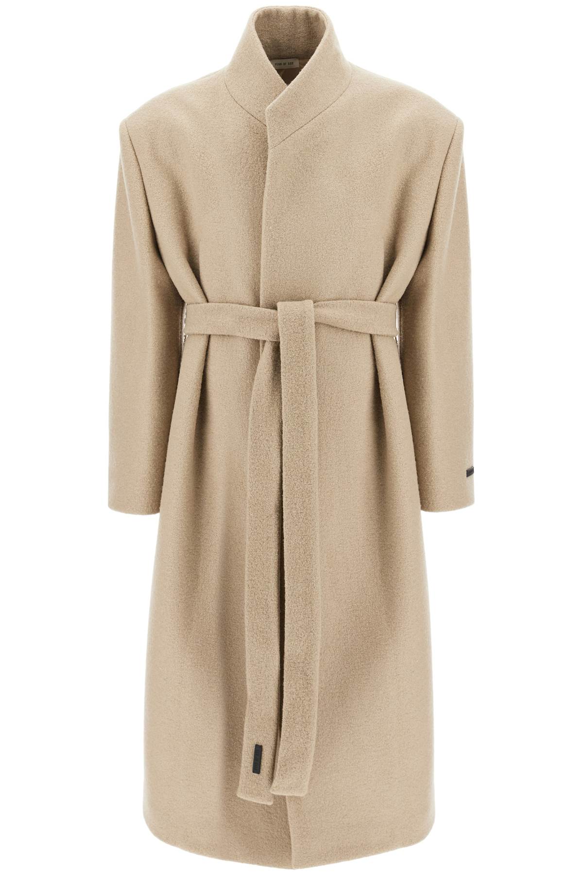 Fear Of God FEAR OF GOD wool coat with high collar and boiled wool