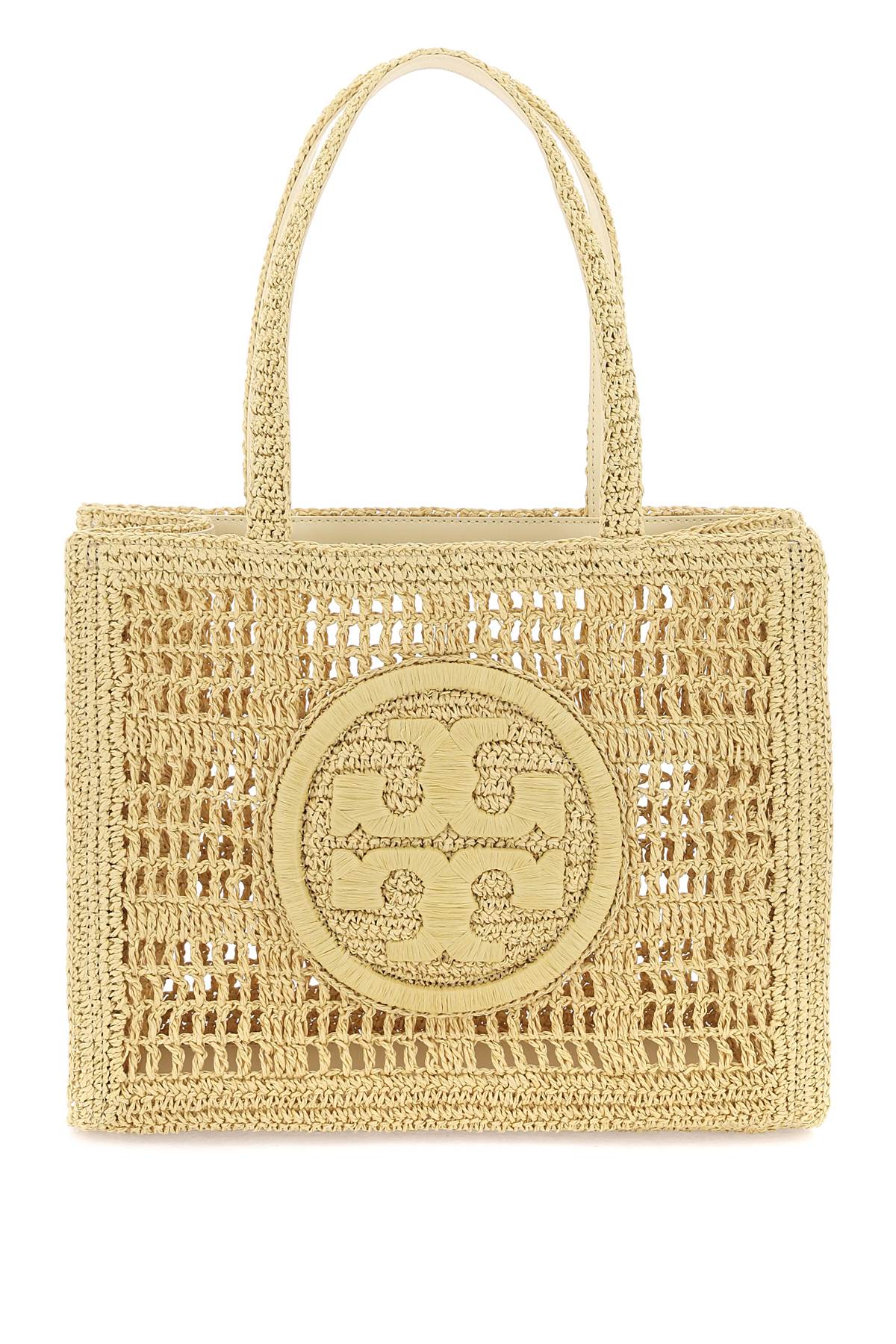 Tory Burch TORY BURCH ella crochet raffia tote bag in