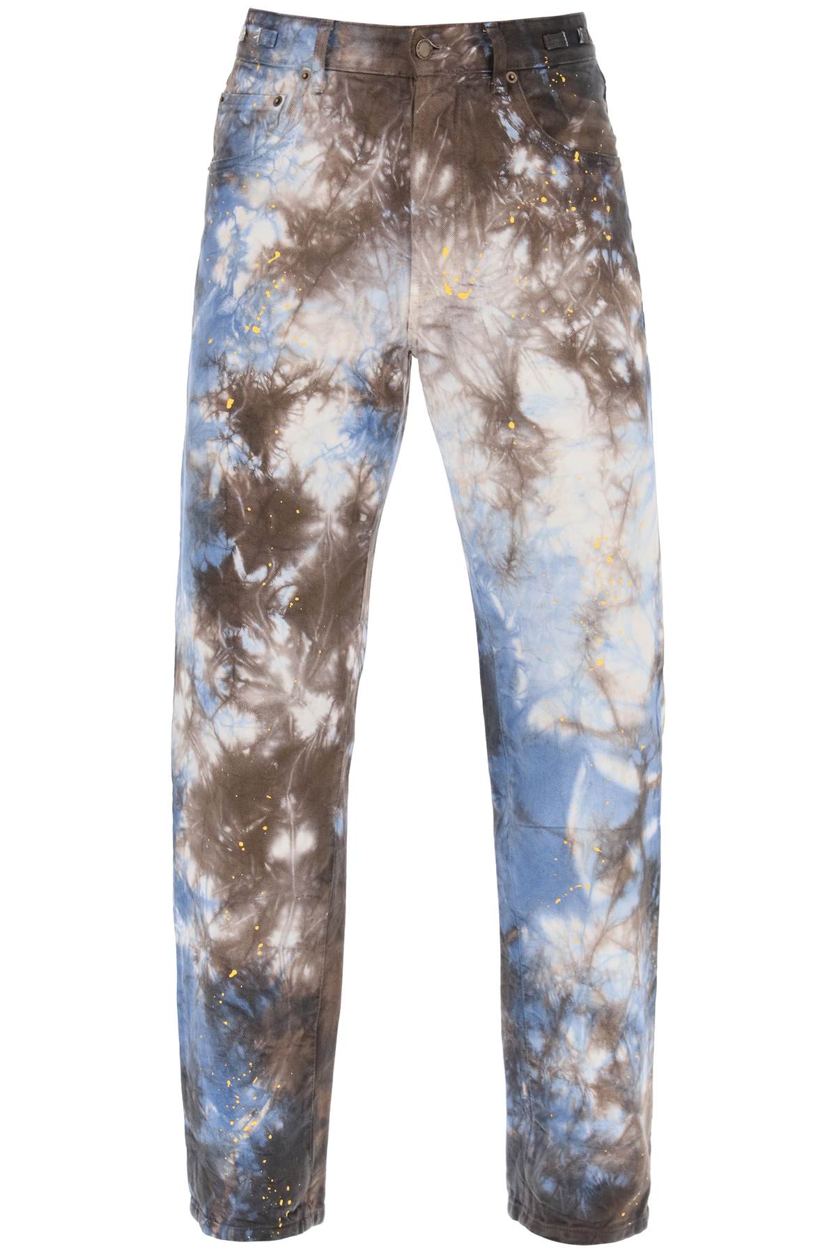 DARKPARK DARKPARK mark tie-dye denim pants