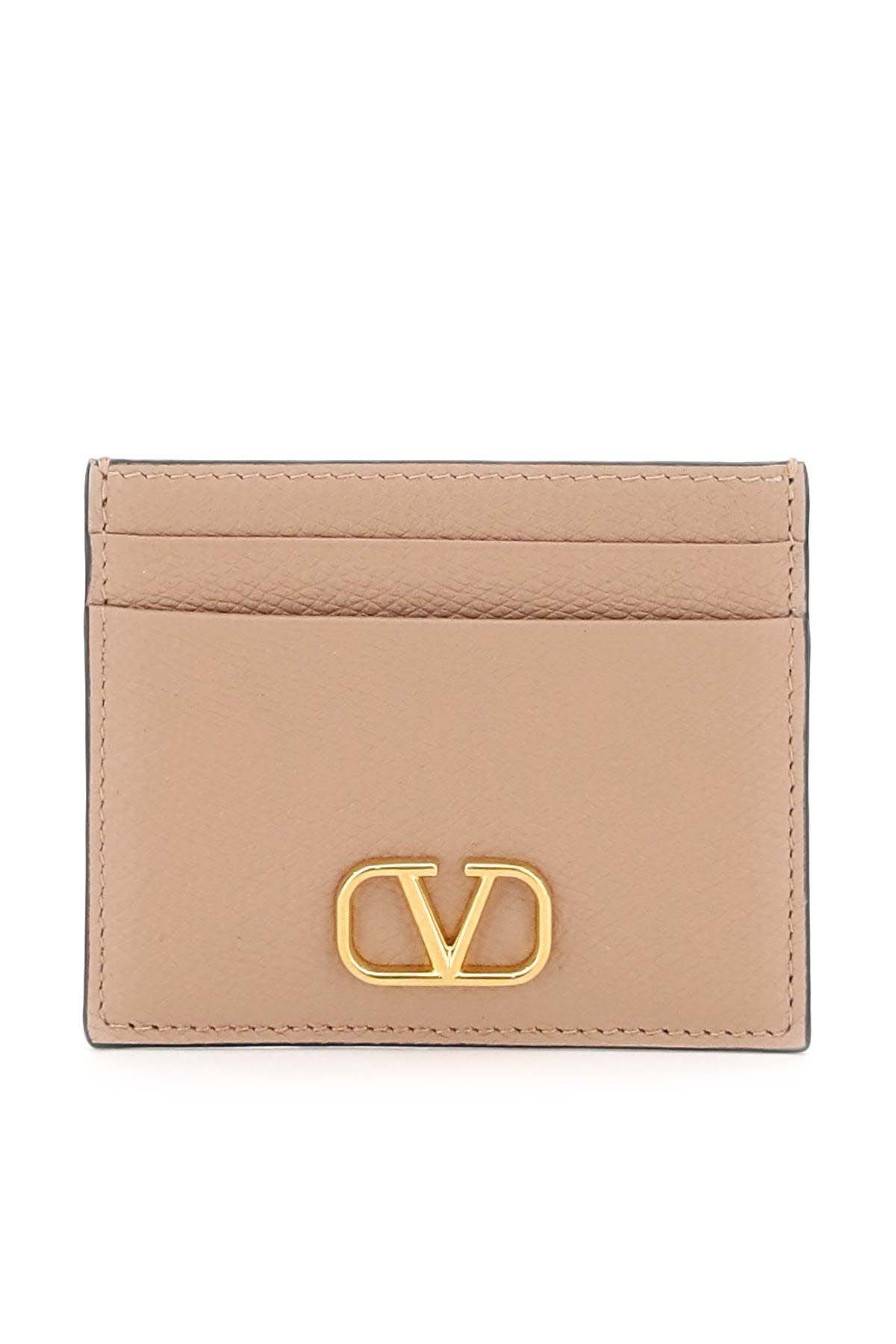 VALENTINO GARAVANI VALENTINO GARAVANI vlogo signature grainy calfskin cardholder