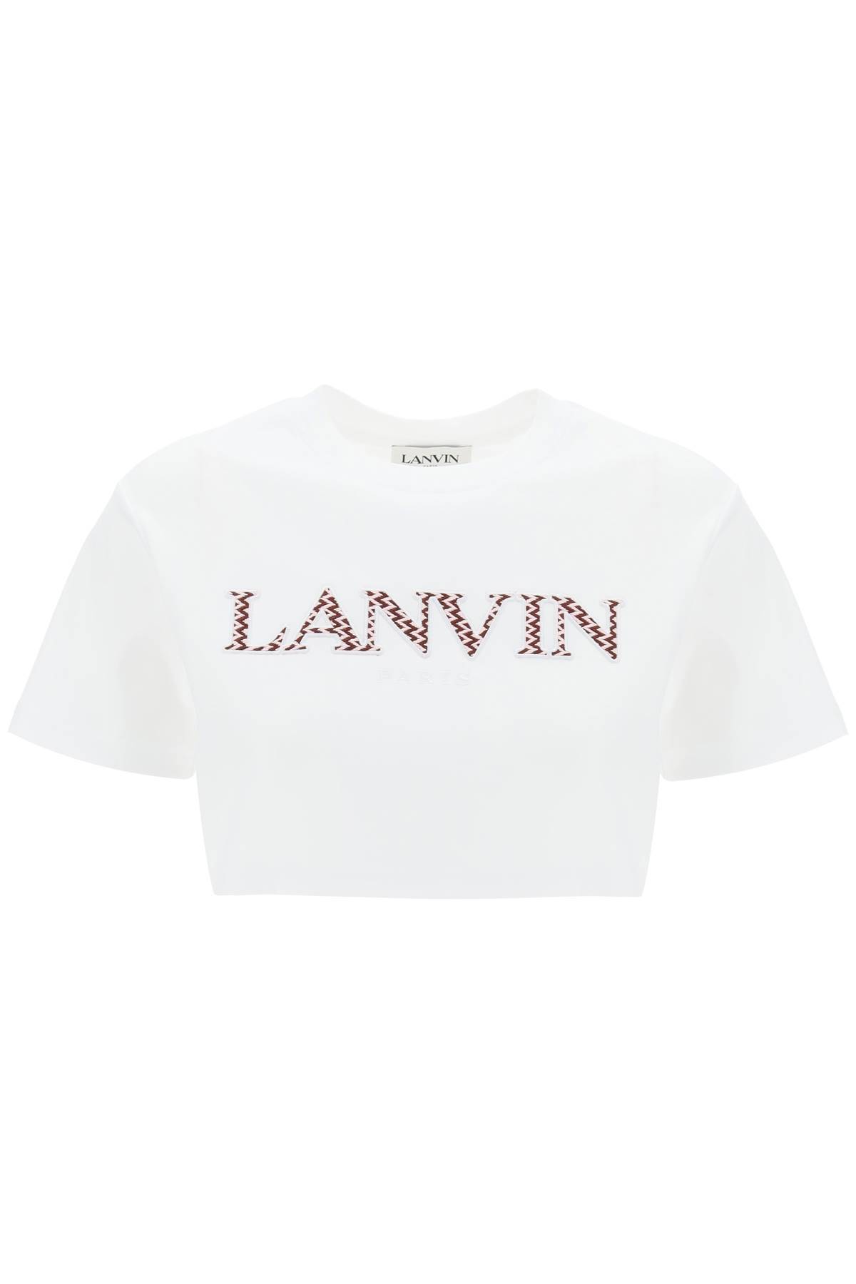 Lanvin LANVIN curb logo cropped t-shirt