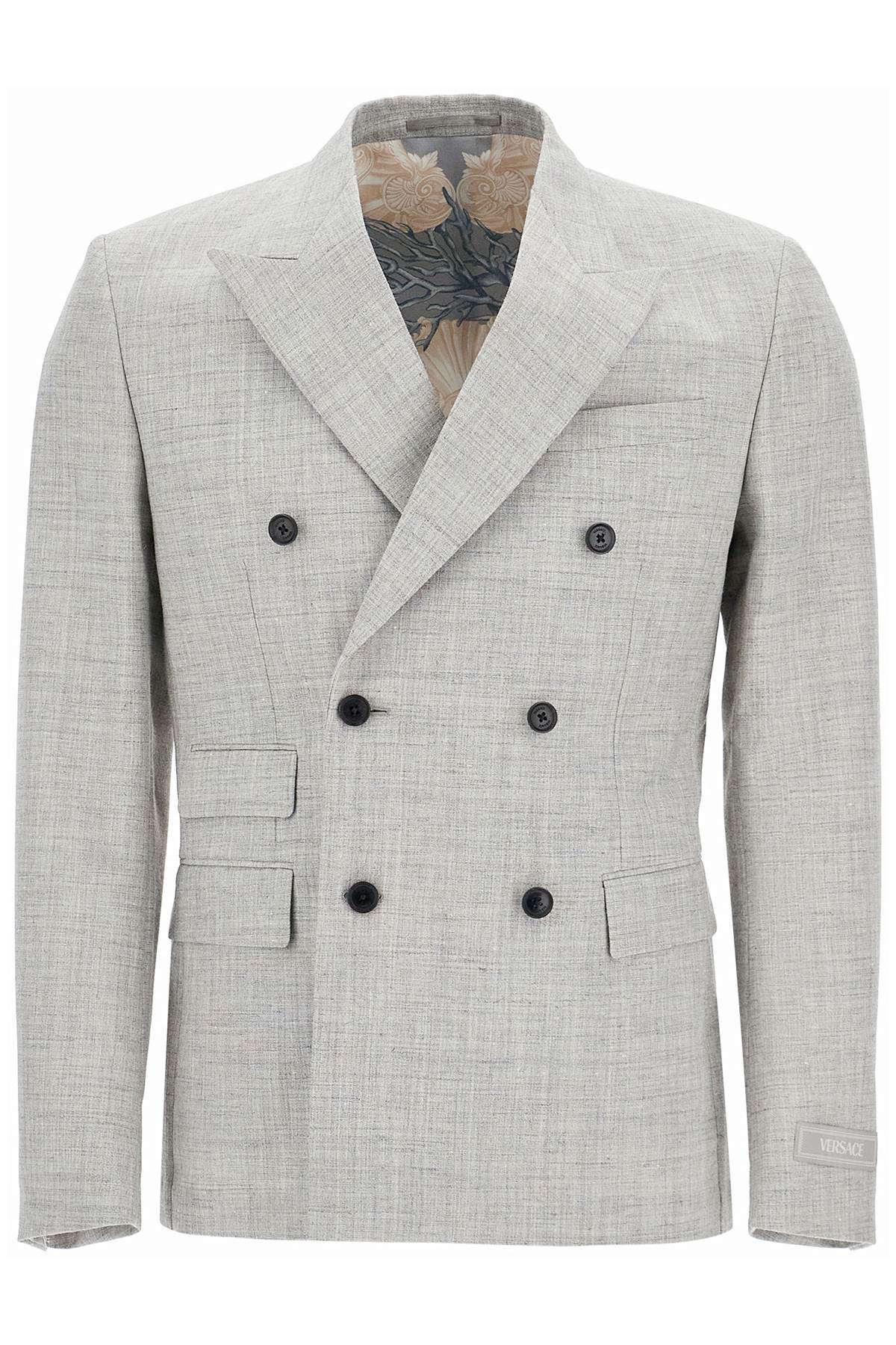 Versace VERSACE double-breasted wool blend blazer