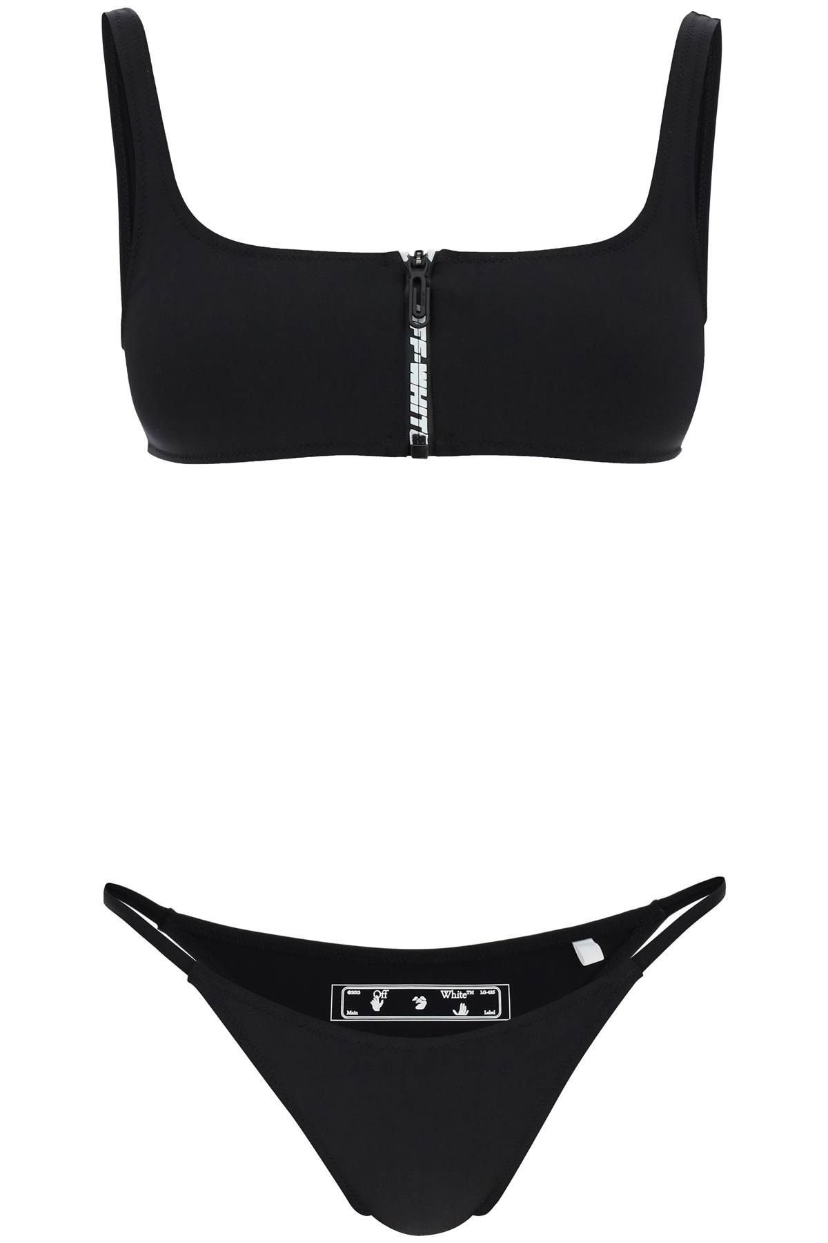 OFF-WHITE OFF-WHITE bikini set with zip and logo