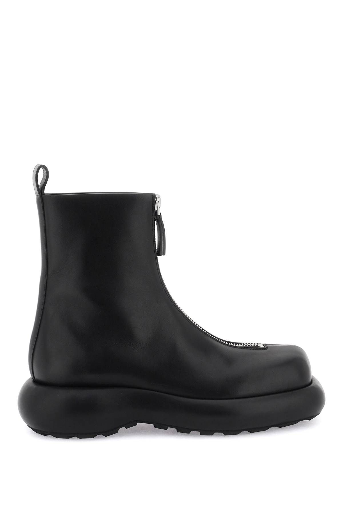 Jil Sander JIL SANDER zippered leather ankle boots