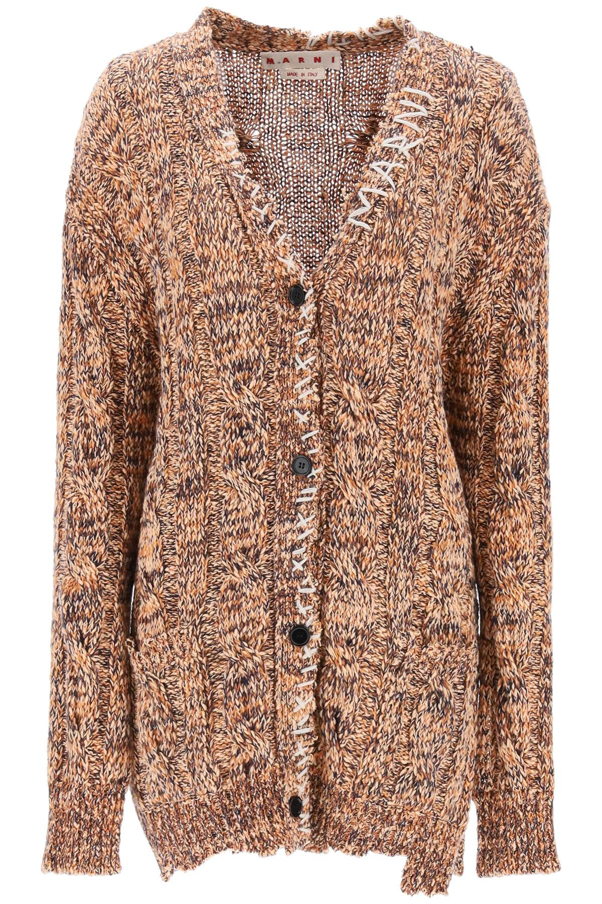 Marni MARNI mouliné cardigan with embroideries