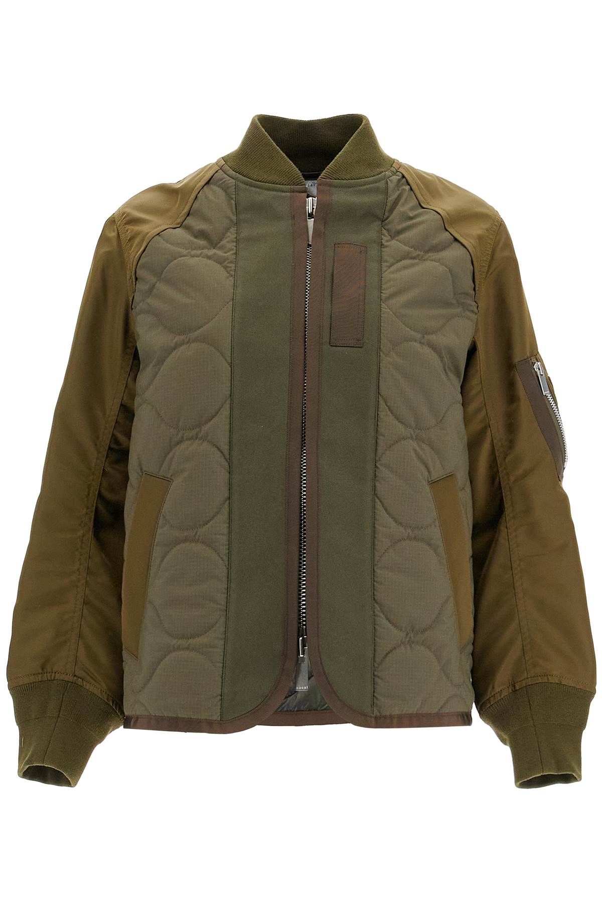 Sacai SACAI hybrid nylon and ripstop jacket