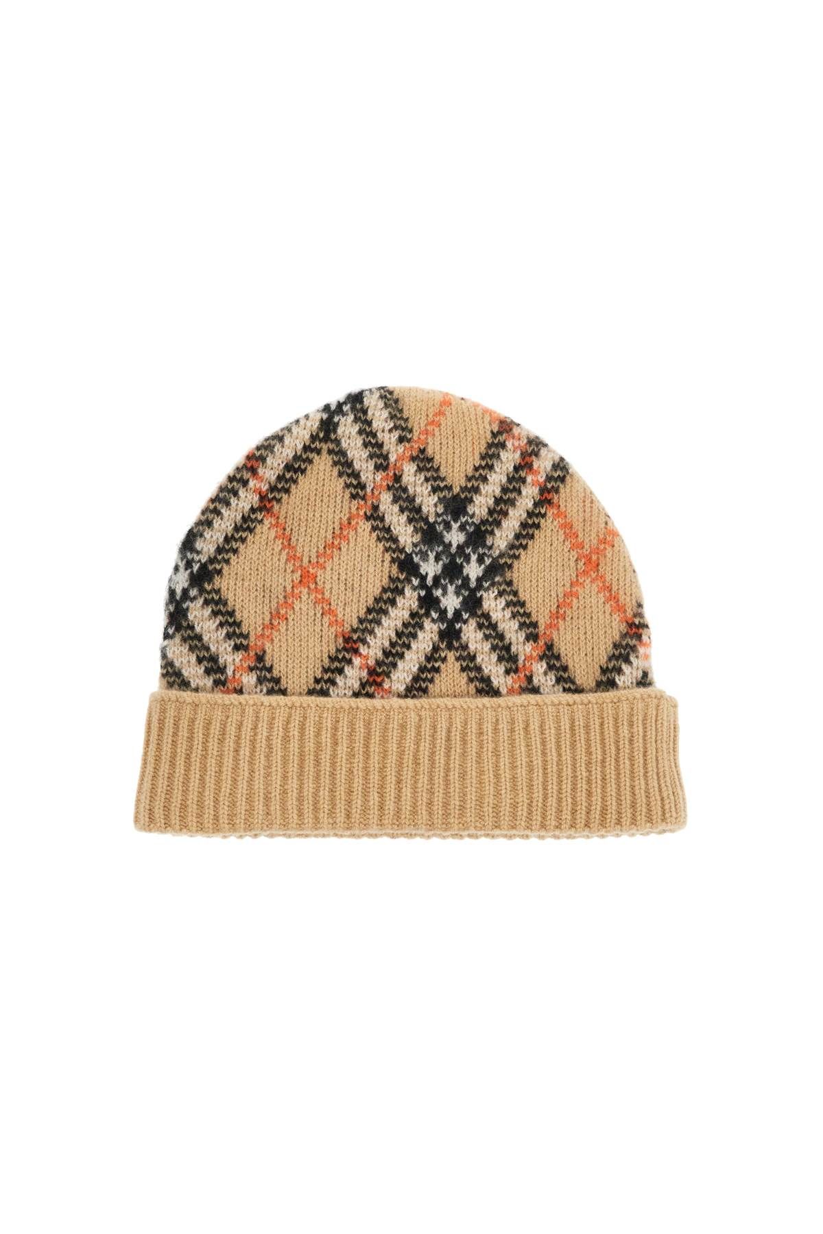 Burberry BURBERRY ered cashmere checkered beanie