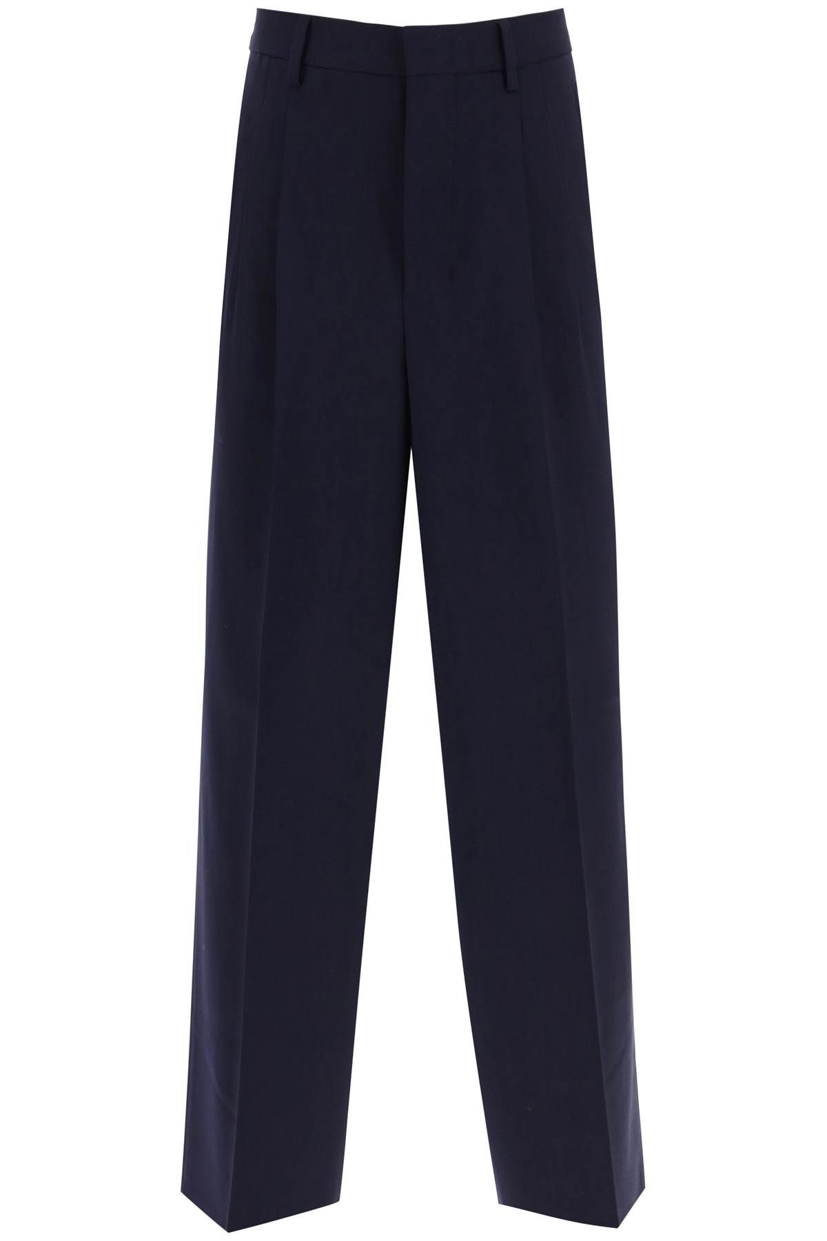  AMI ALEXANDRE MATIUSSI loose fit pants with straight cut