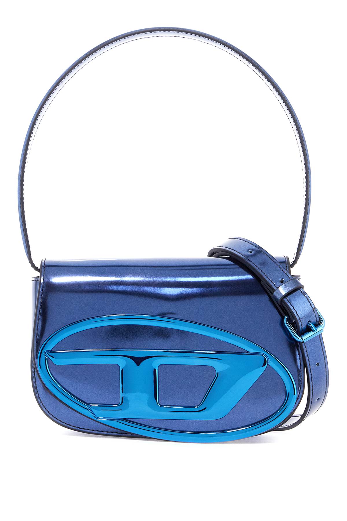 Diesel DIESEL 1dr metallic leather shoulder bag