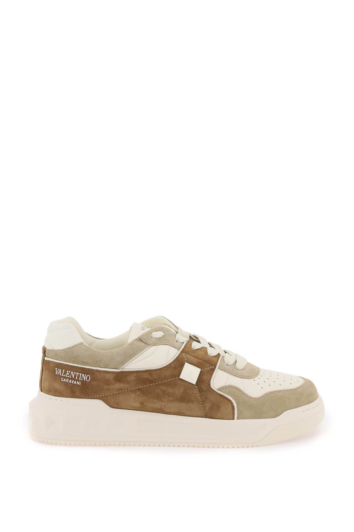 VALENTINO GARAVANI VALENTINO GARAVANI one stud crust and nappa leather sneakers