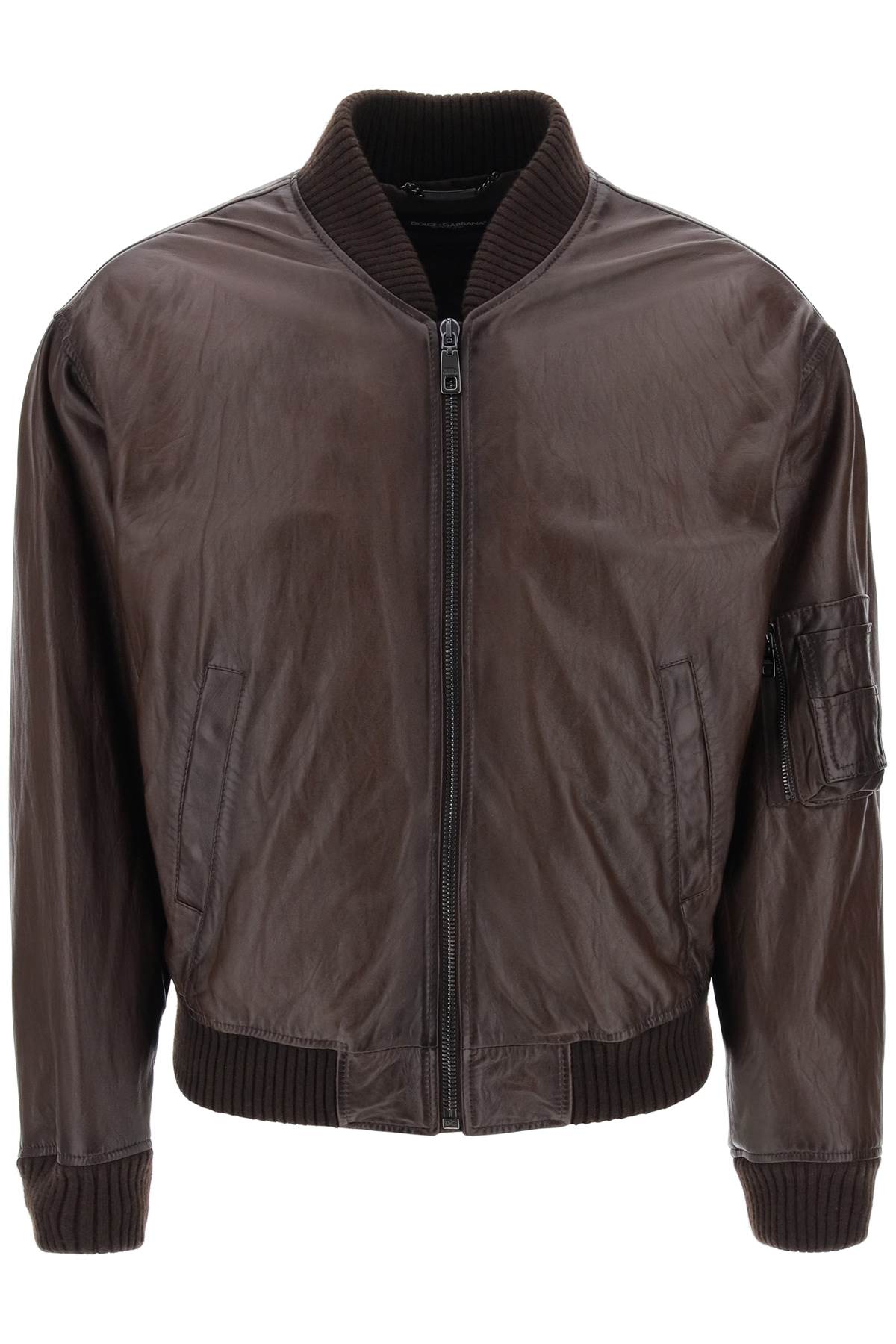 Dolce & Gabbana DOLCE & GABBANA nappa bomber jacket