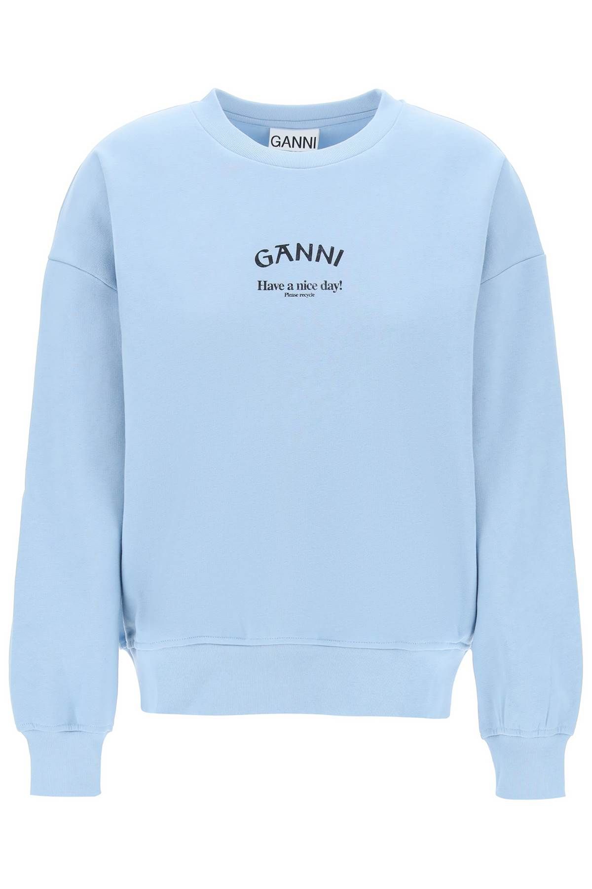 Ganni GANNI organic cotton insulated sweatshirt for