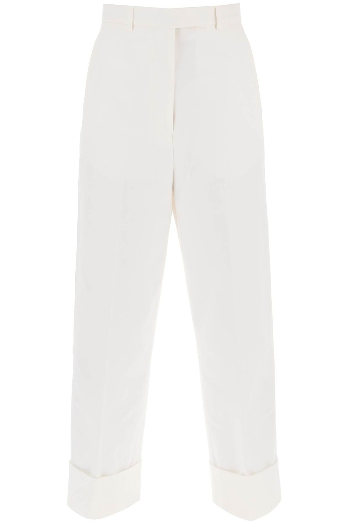 Thom Browne THOM BROWNE cropped wide leg jeans