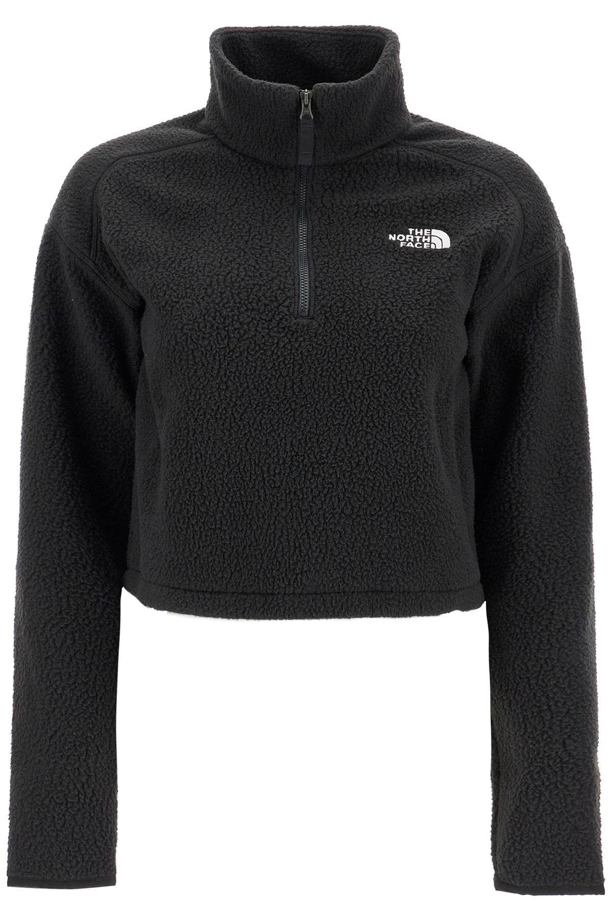 The North Face THE NORTH FACE sherpa fleece cropped sweatshirt in