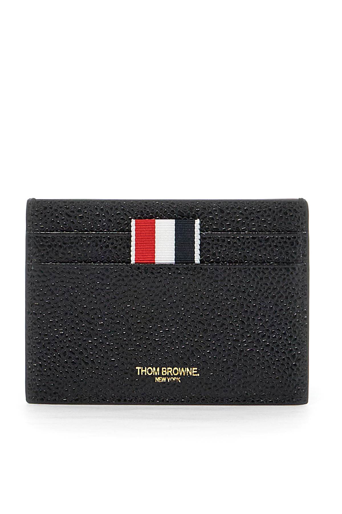 Thom Browne THOM BROWNE grain leather cardholder