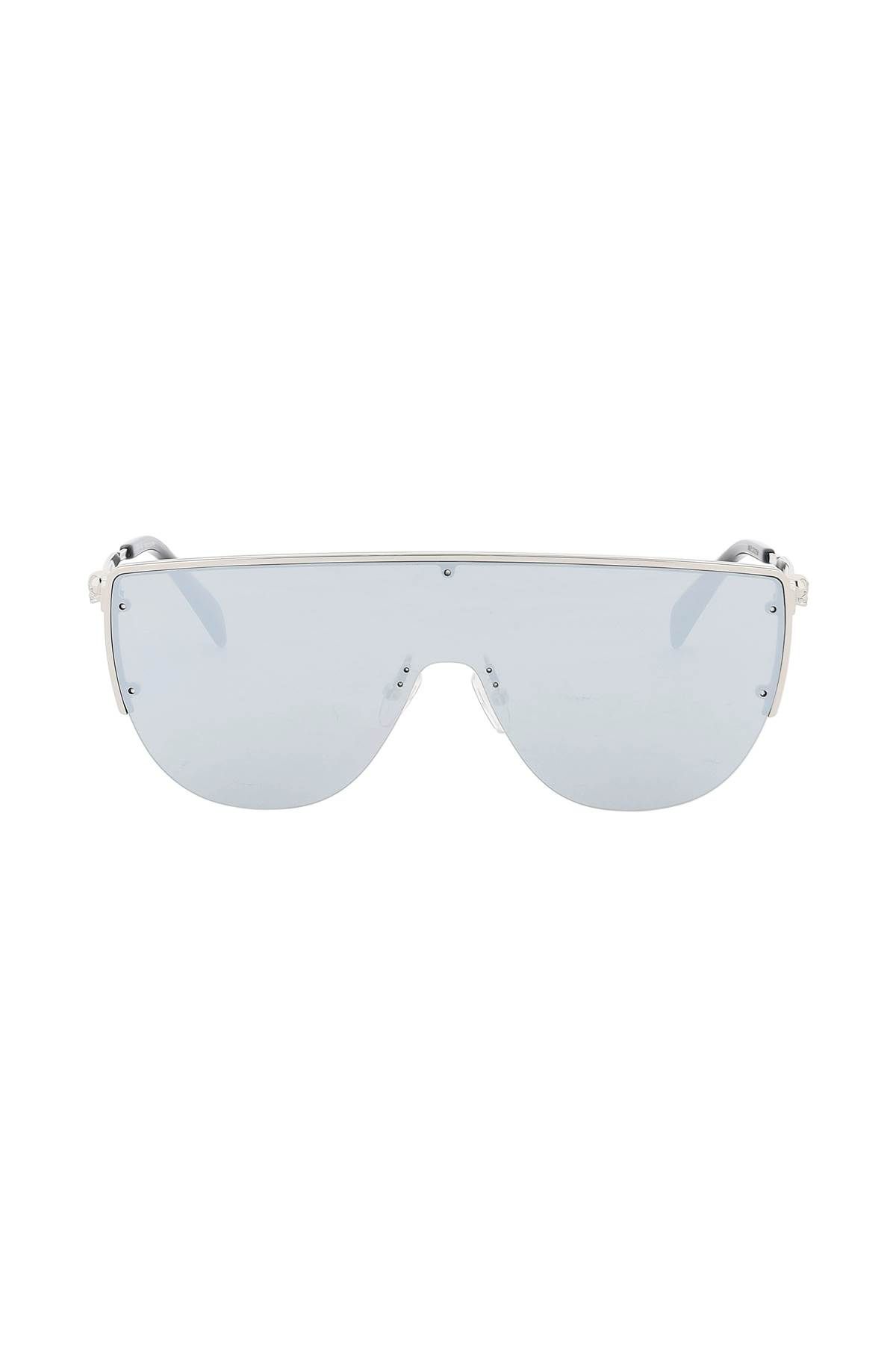 Alexander McQueen ALEXANDER MCQUEEN sunglasses with mirrored lenses and mask-style frame