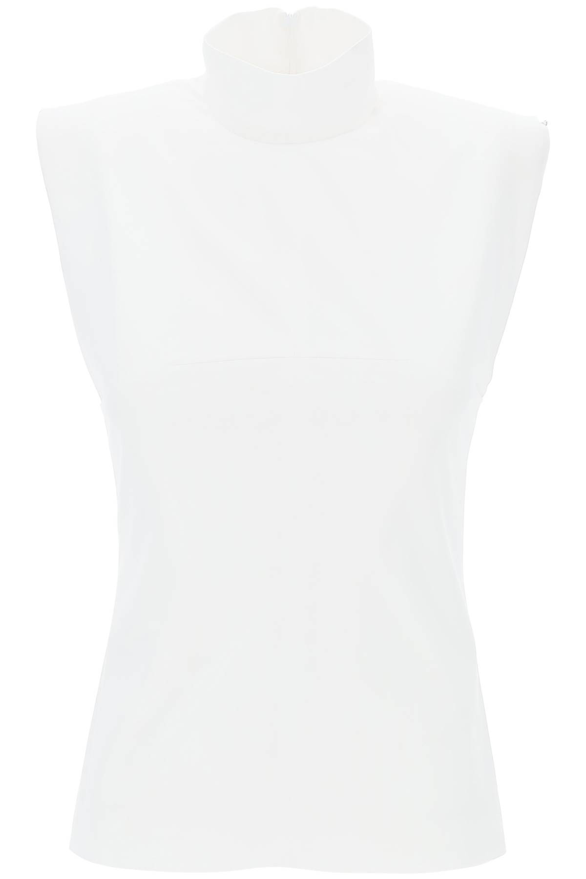Sportmax SPORTMAX high-necked sleeveless top in cann